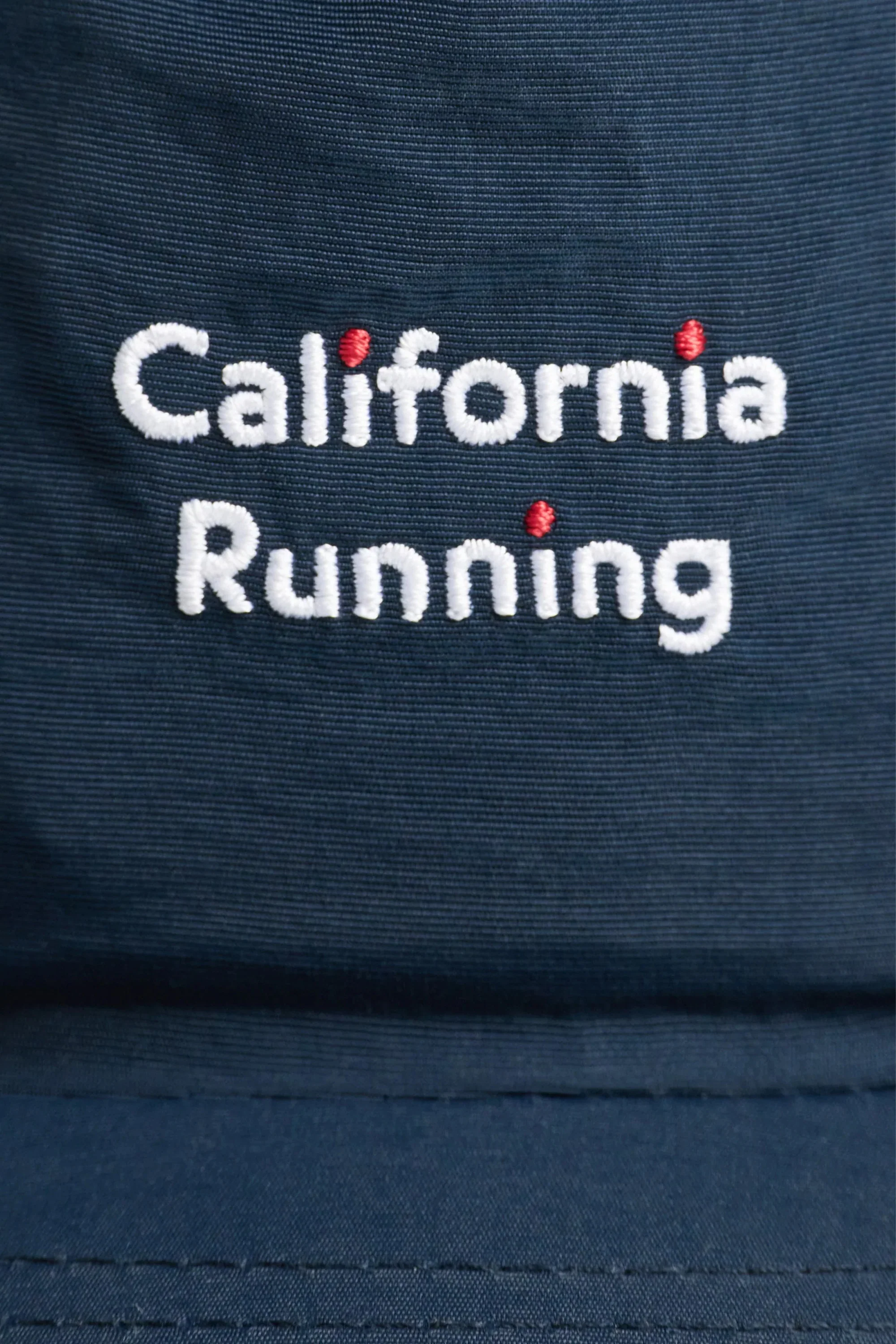 5 Panel Nylon Hat California Running Navy - Image 2