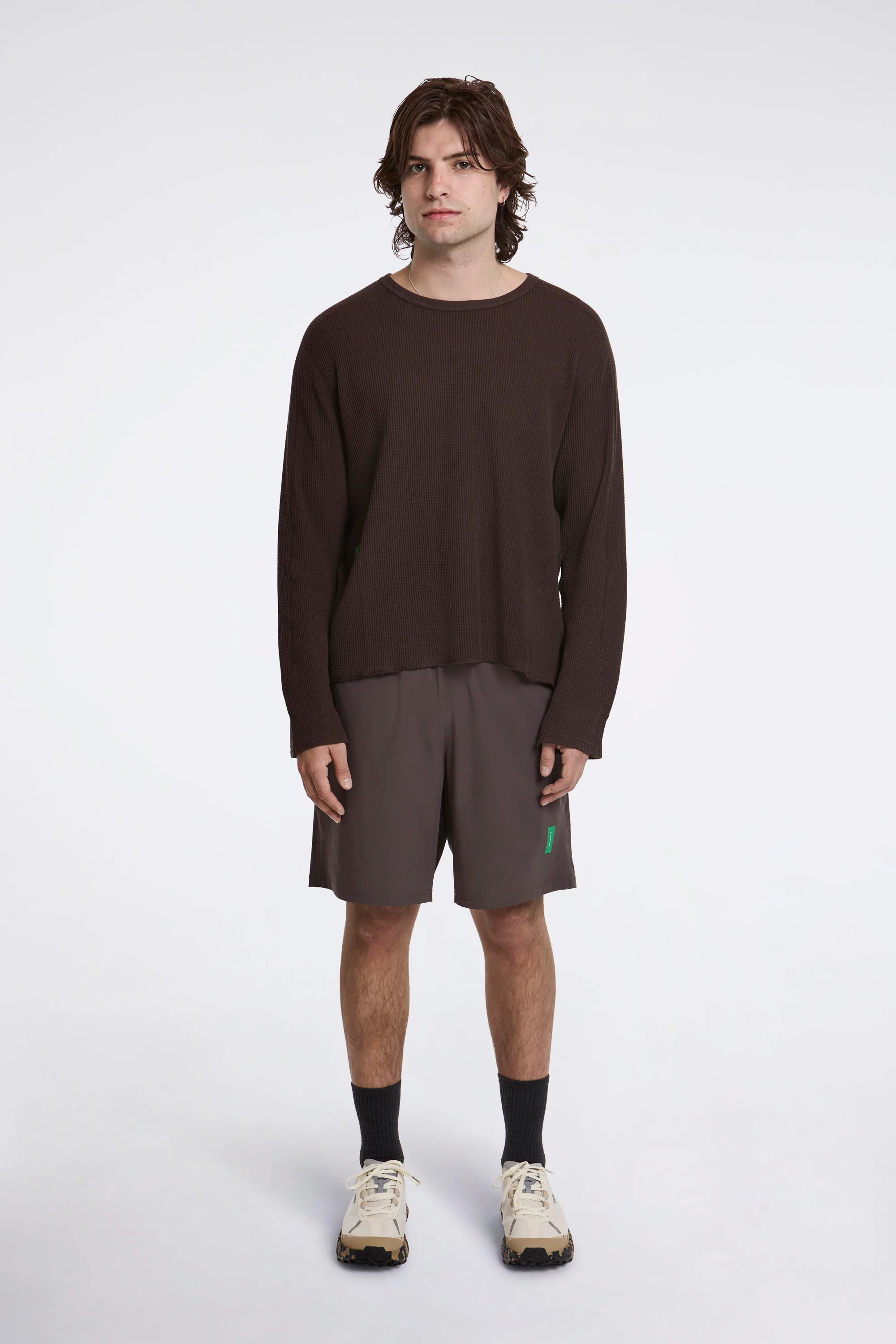 9" Training Shorts Dark Taupe