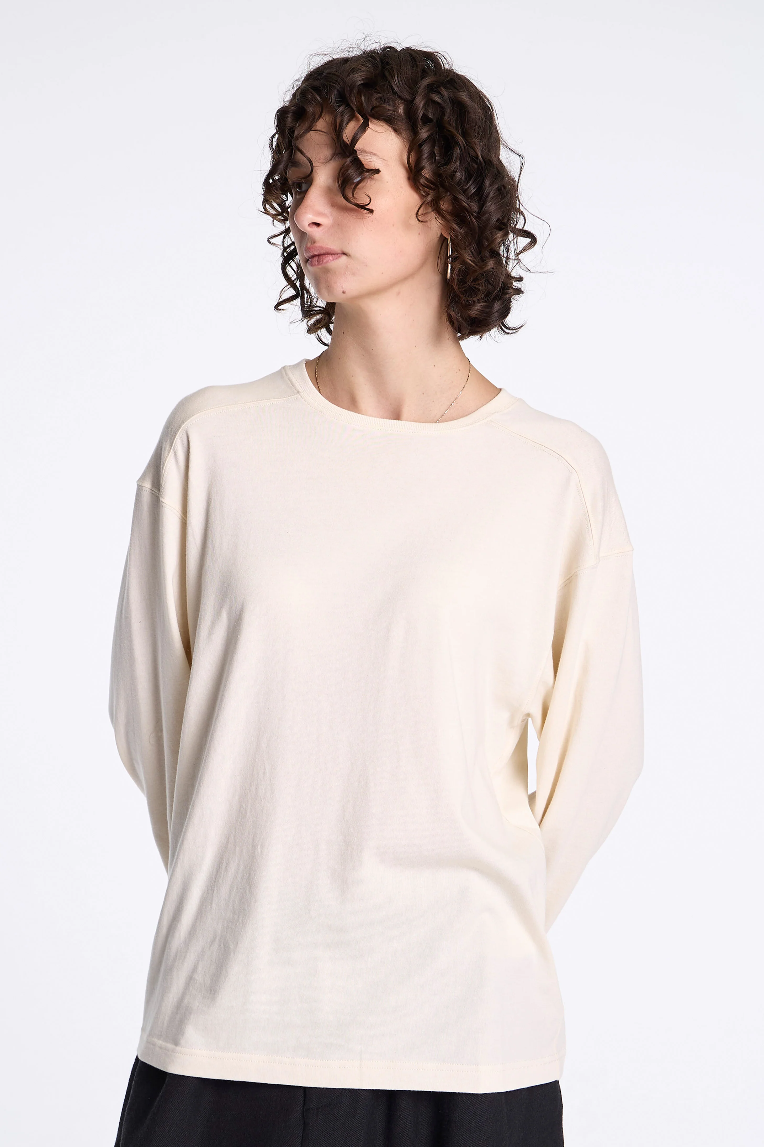 Long Sleeve Arc Tee Natural - Image 2