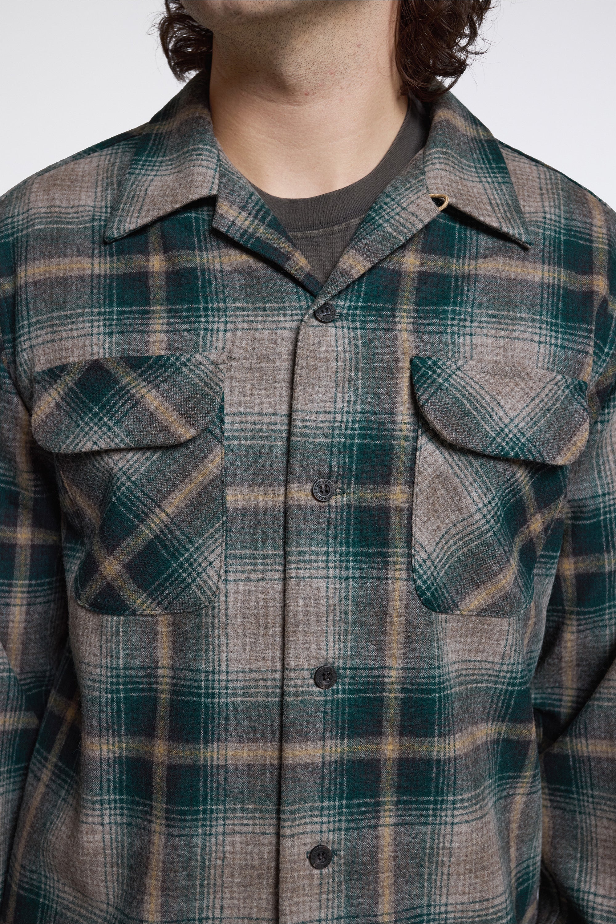 Board Shirt Green/Brown Ombre - Image 3