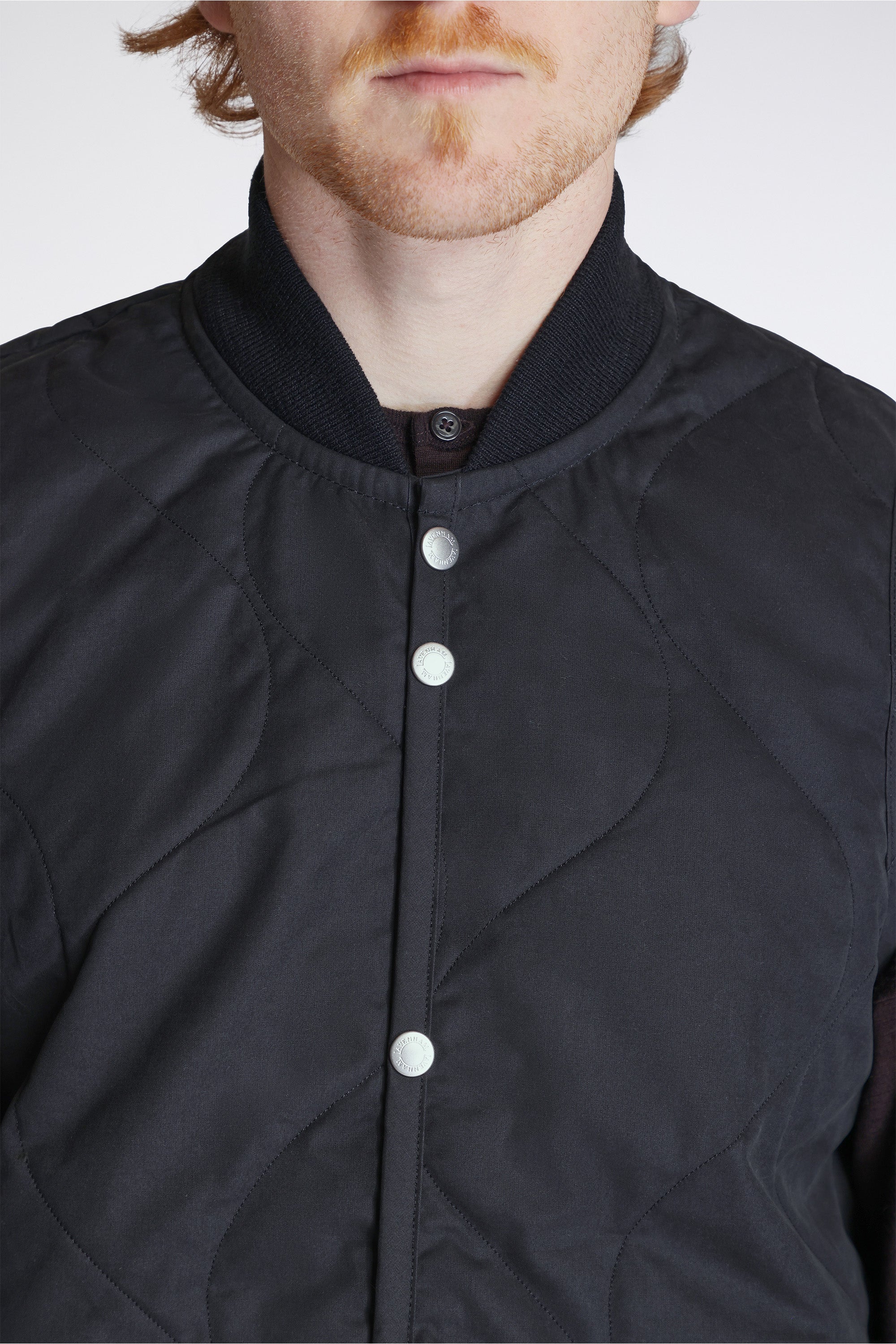 Bomber Gilet Mens Black - Image 3
