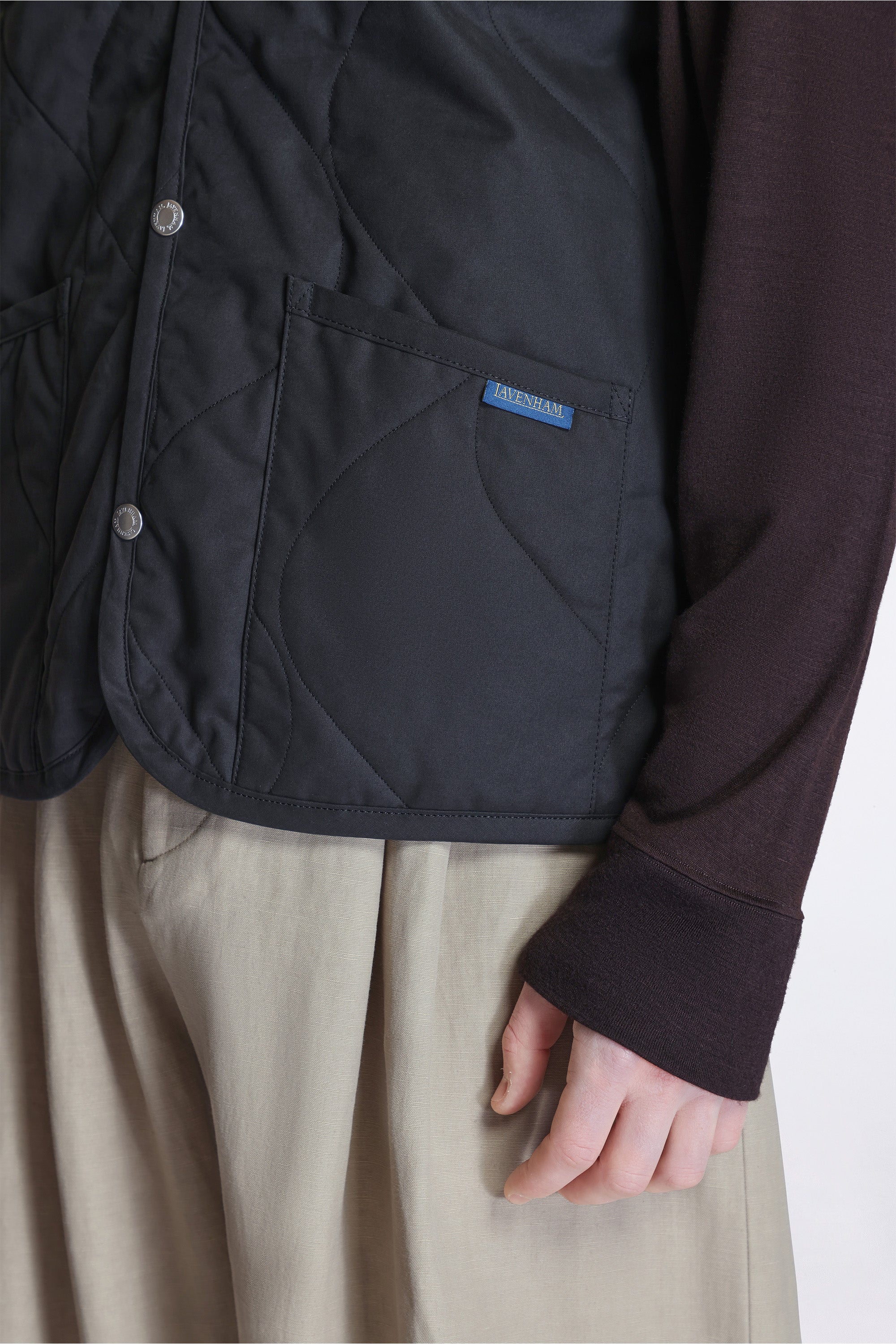 Bomber Gilet Mens Black - Image 4