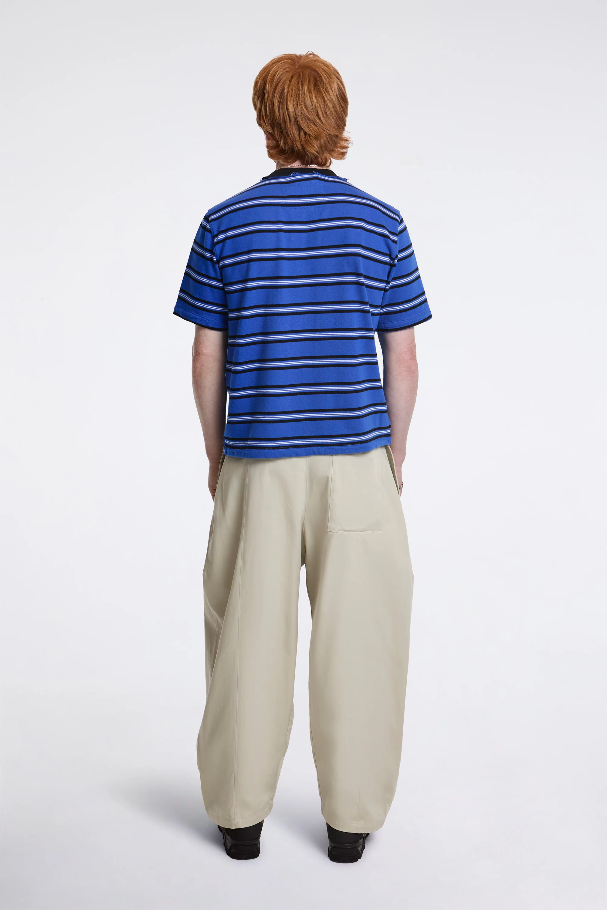 Box Pleat Trouser Ivory - Image 6