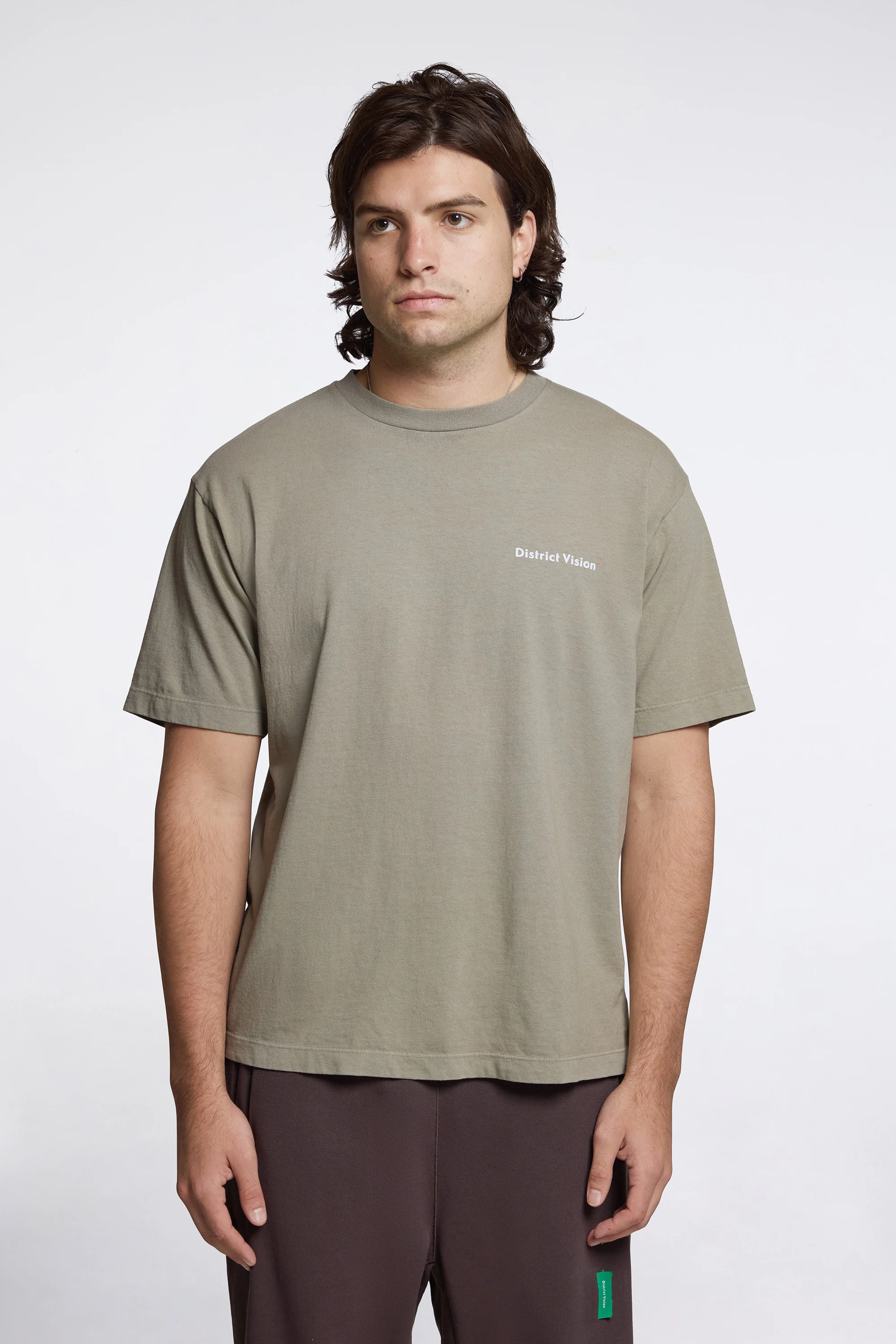 California Cotton Tee Arrow Eye Warm Grey
