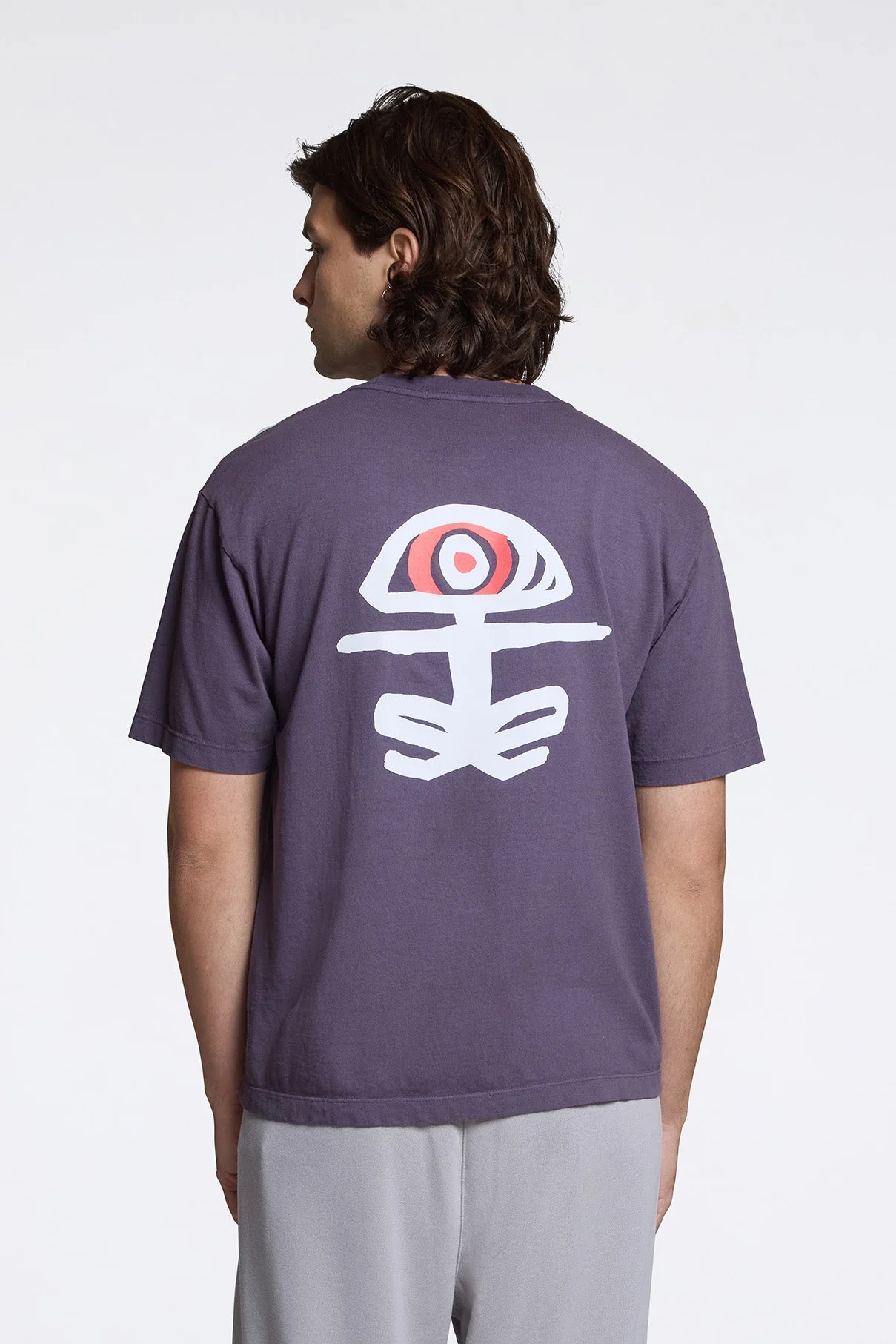 California Cotton Tee Log Off Vintage Plum - Image 2