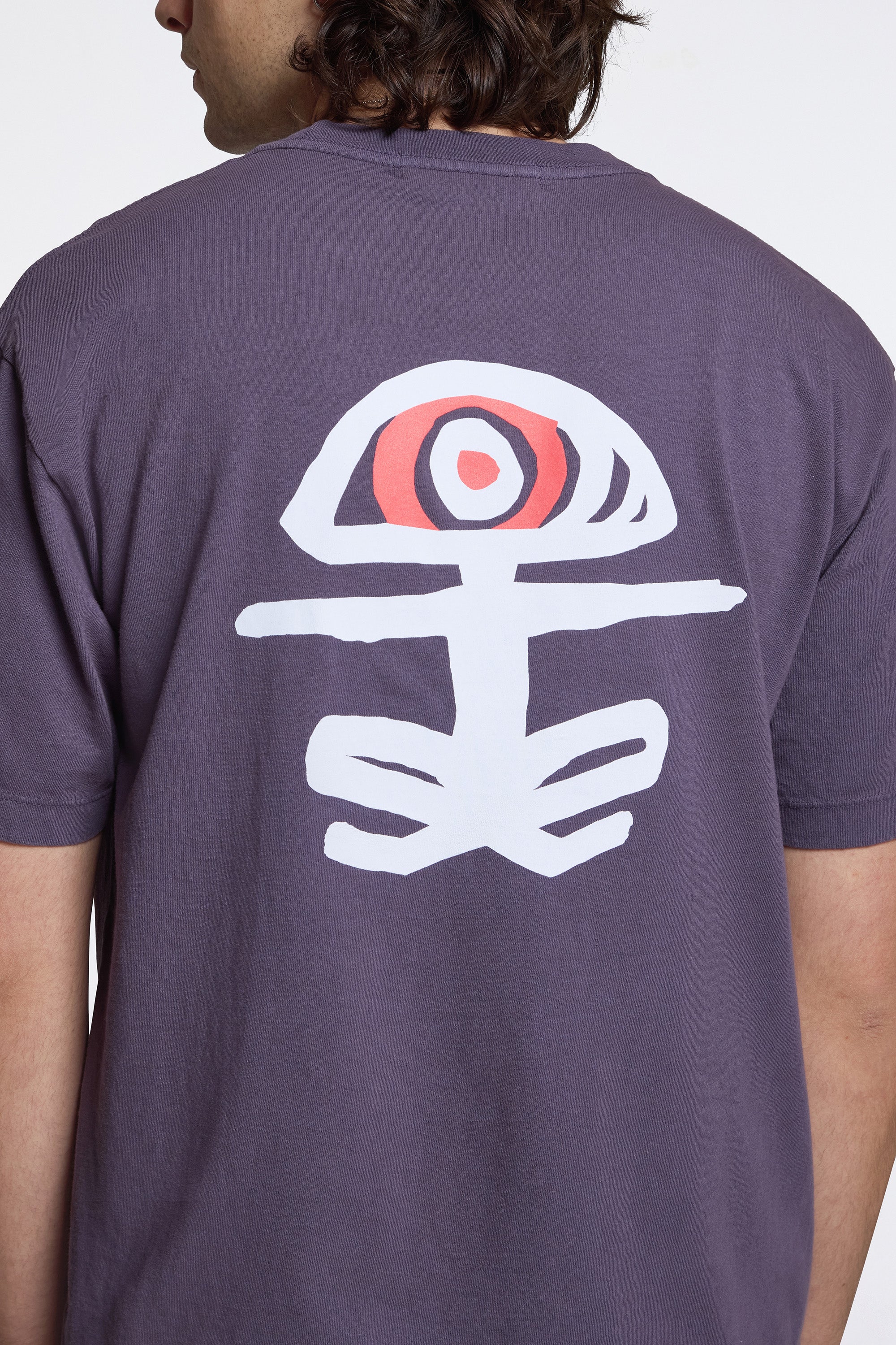 California Cotton Tee Log Off Vintage Plum - Image 3