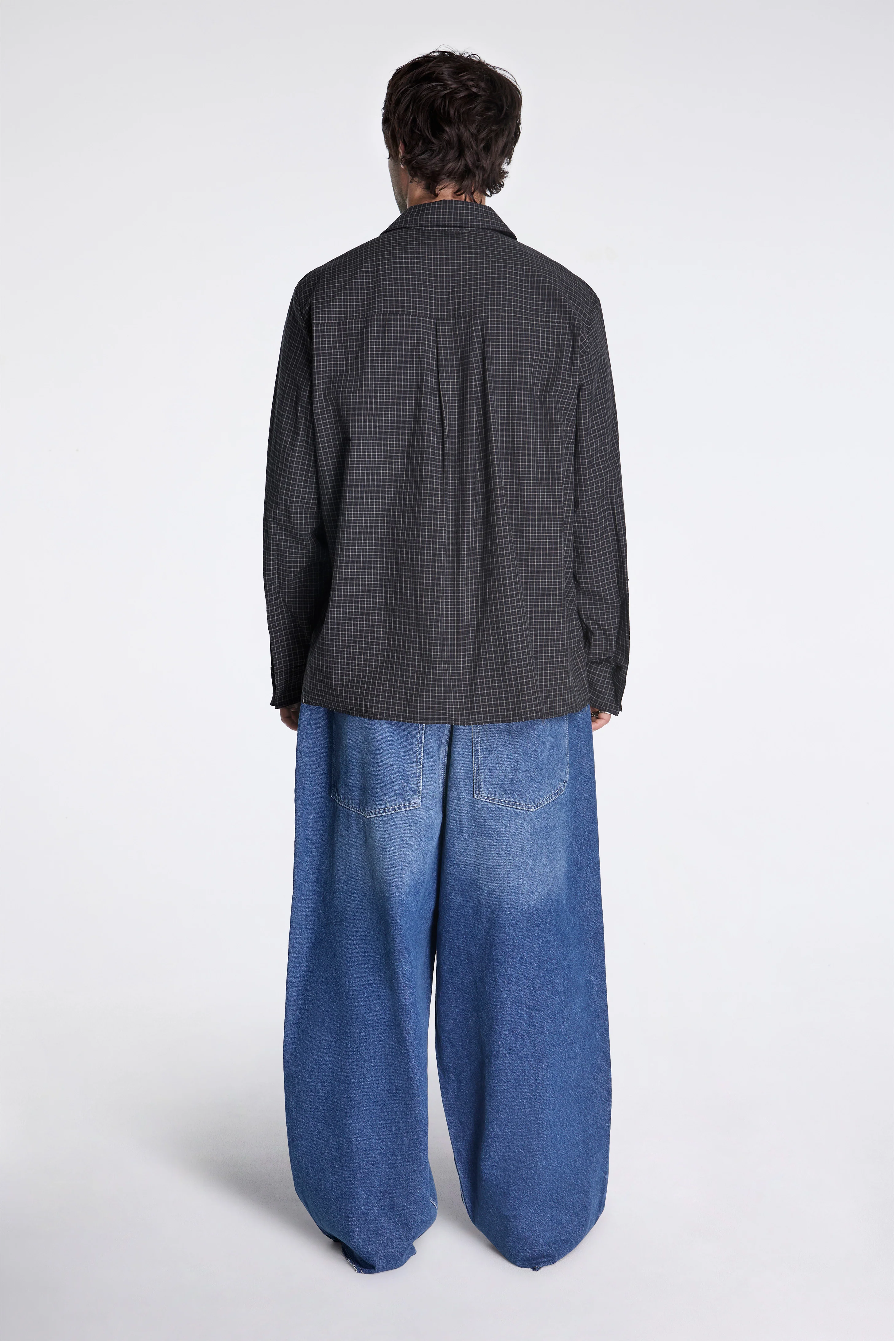 Folded Shirt Black Check - Image 5