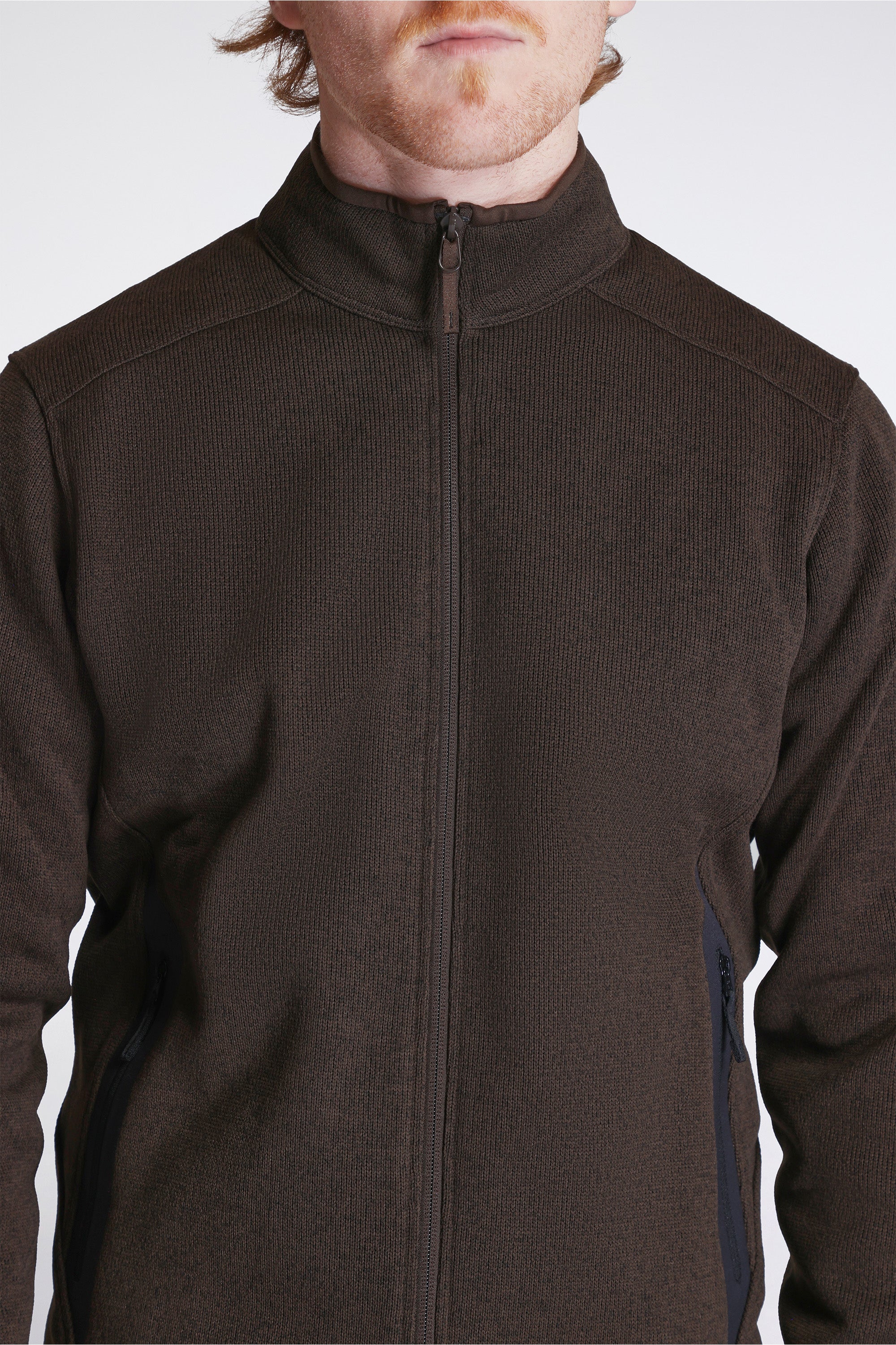 Covert Cardigan M Carob Heather / Black - Image 3