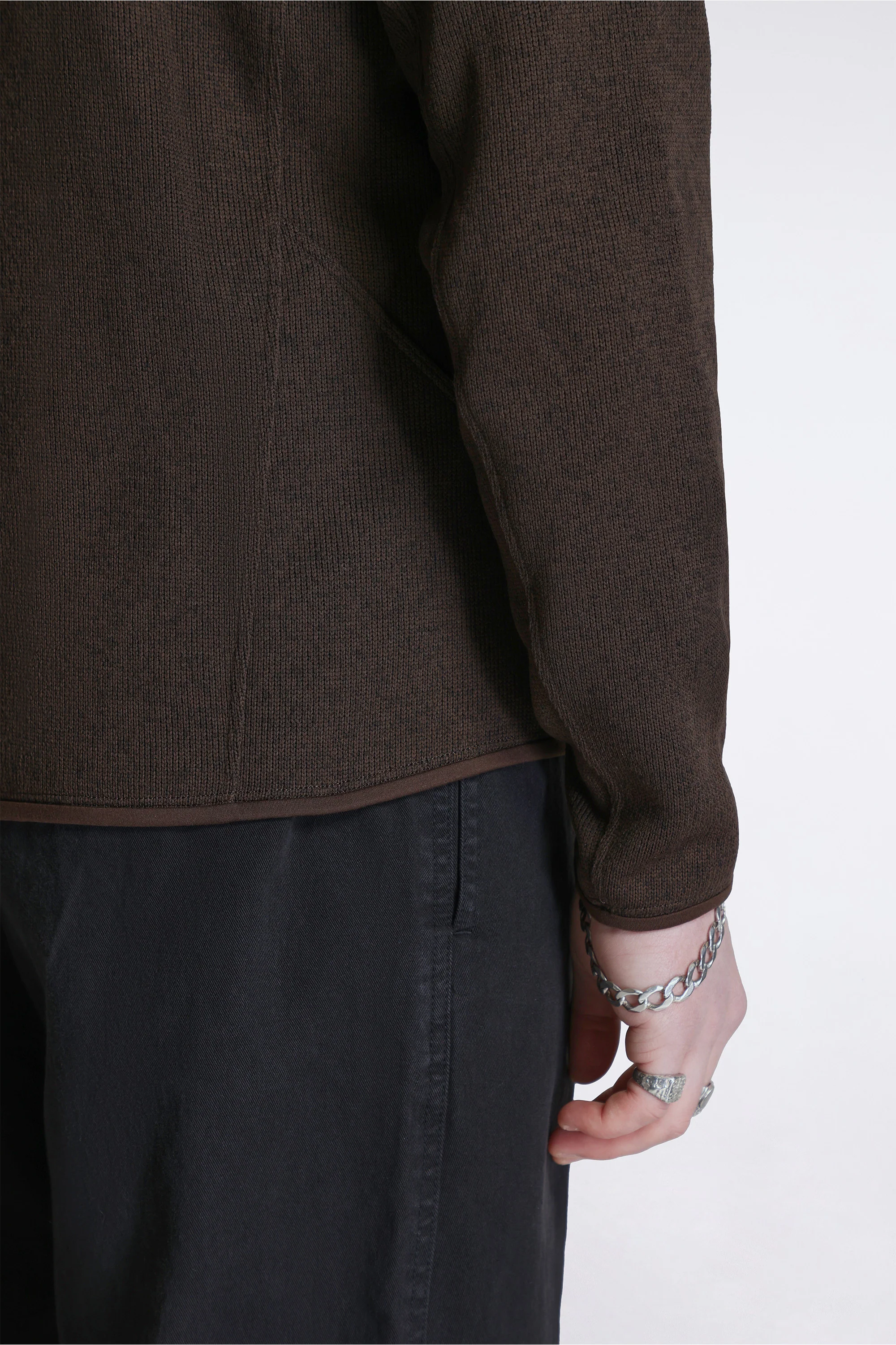Covert Cardigan M Carob Heather / Black - Image 6