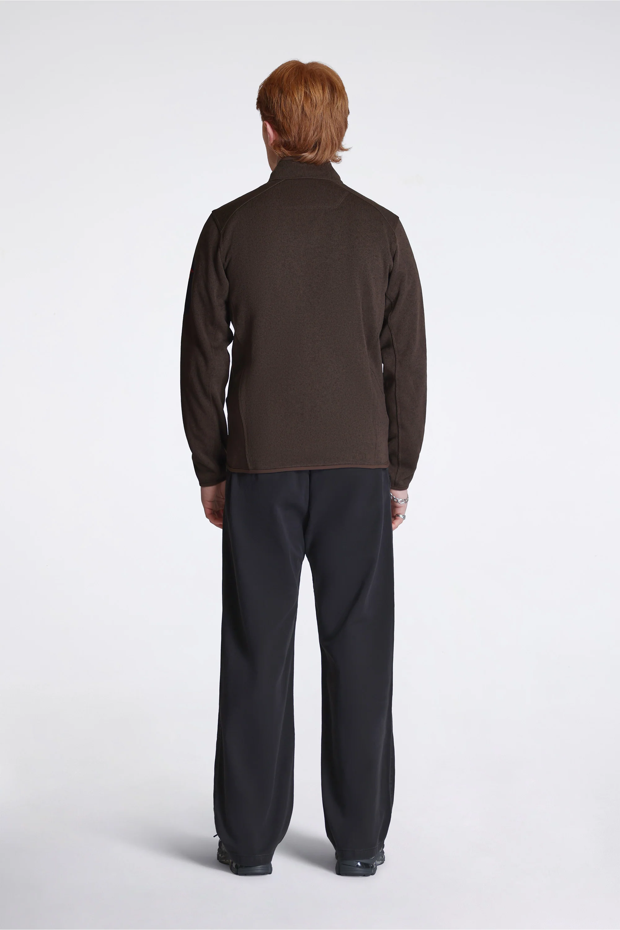 Covert Cardigan M Carob Heather / Black - Image 8