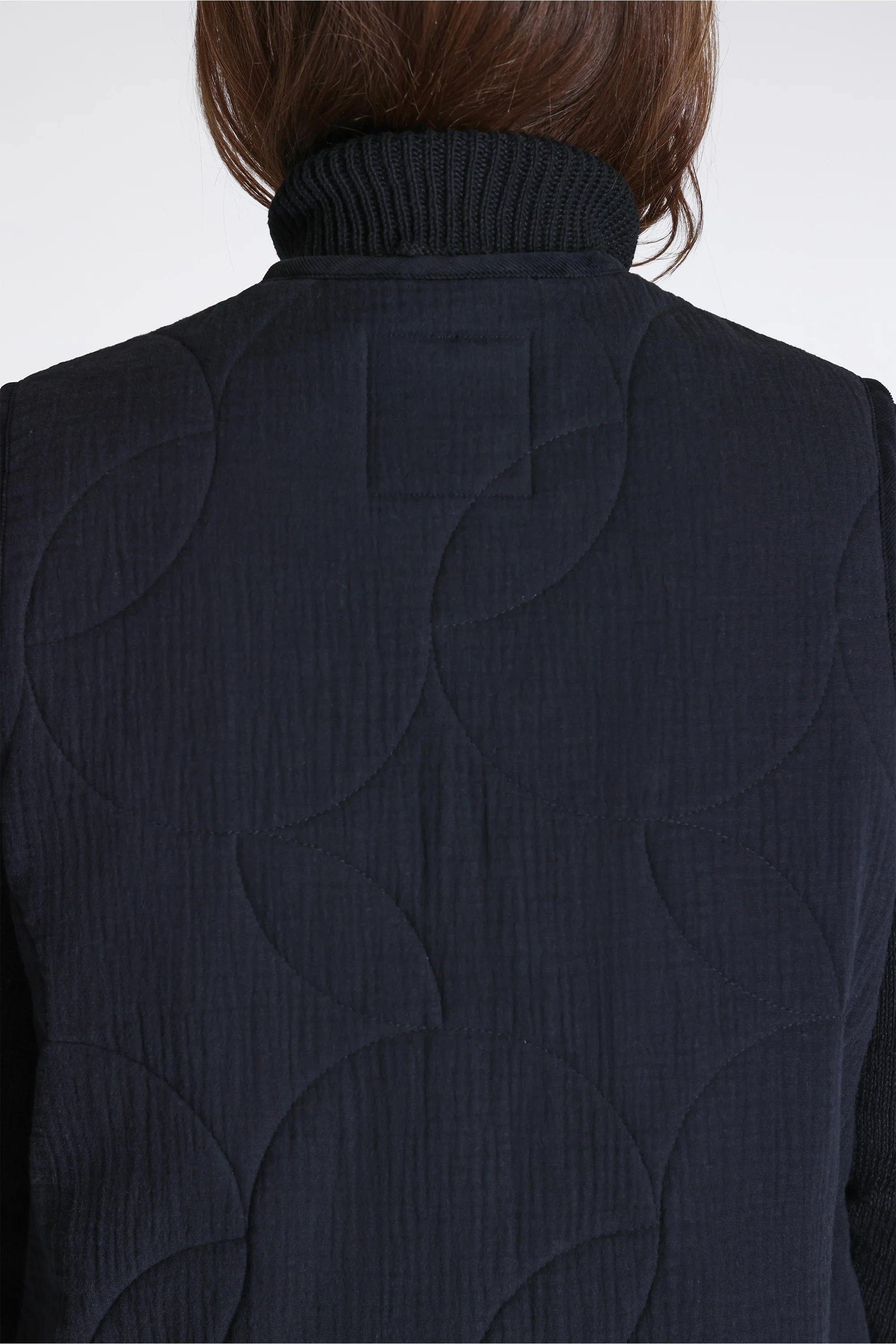 Cropped Thornham Gilet Womens Black - Image 5
