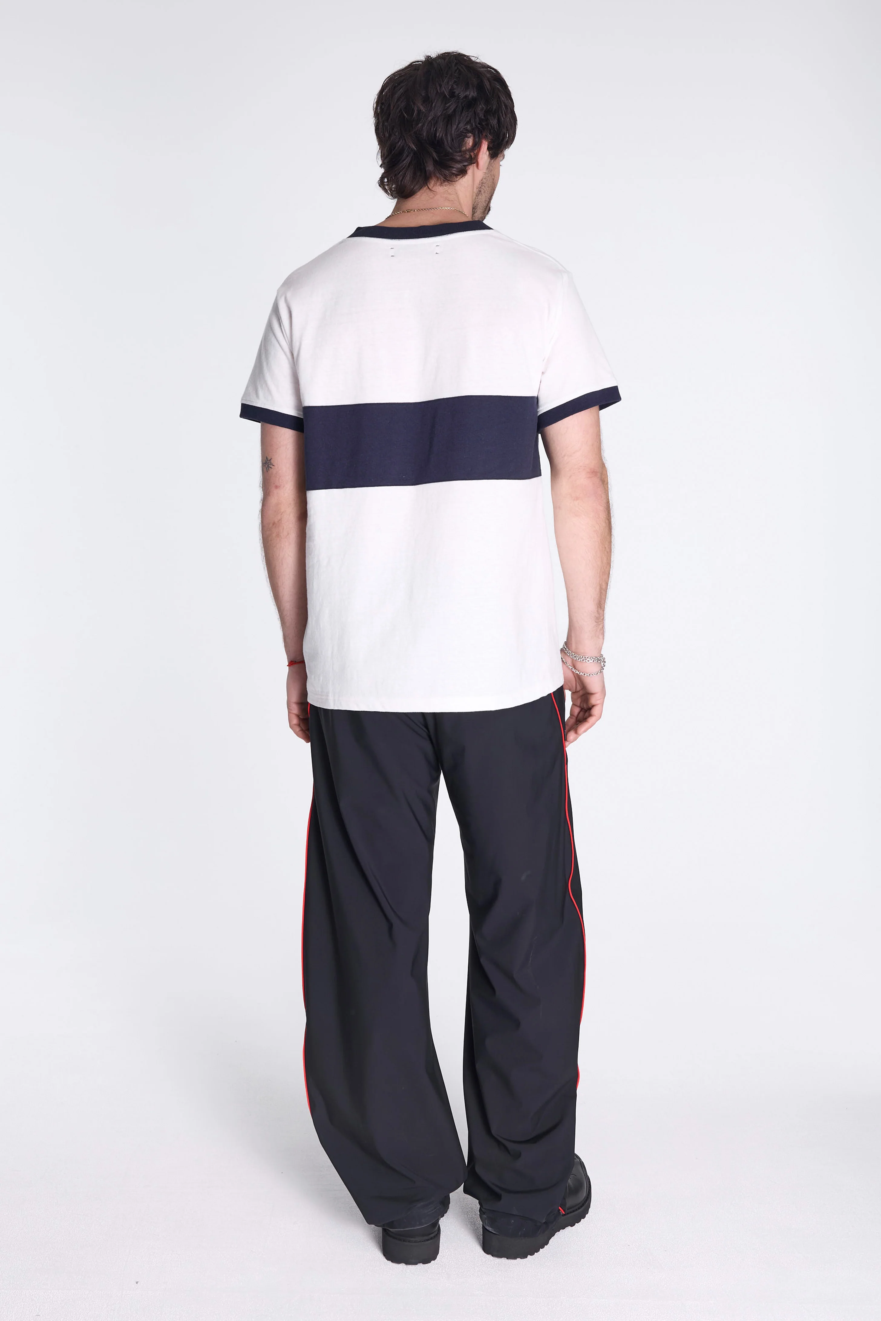 Japan Cotton Ringer Tee Vintage White/Navy - Image 5