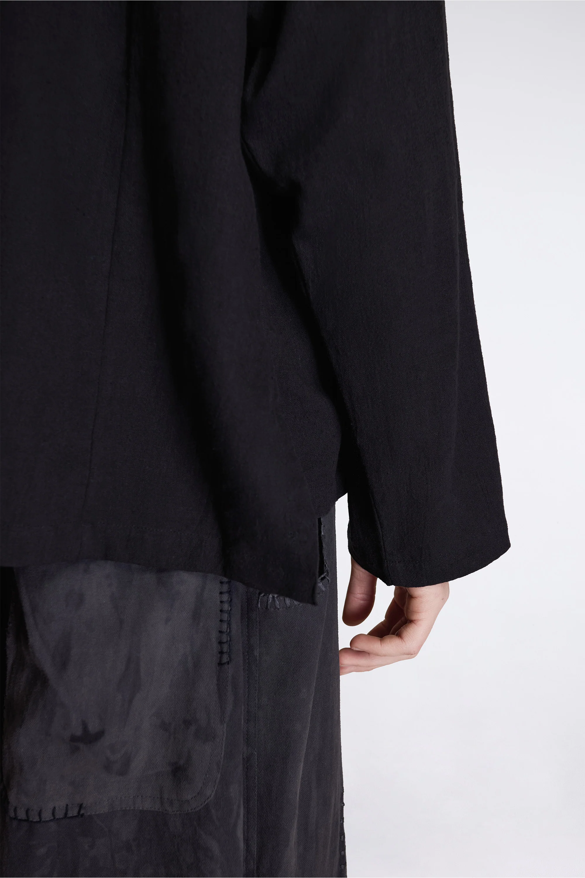 Fisherman Hoodie Black - Image 5