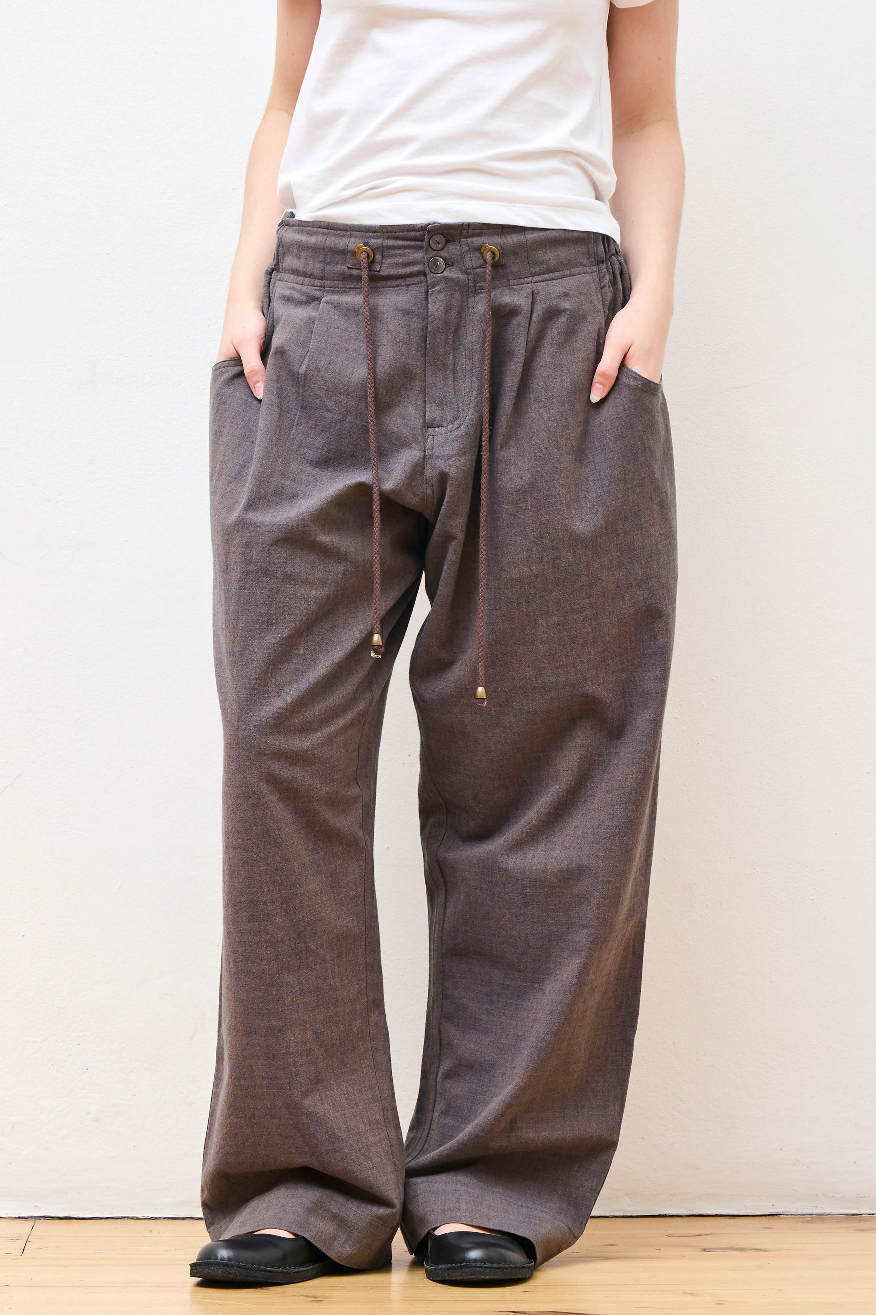Farmer Pant Persimmon & Indigo Cotton