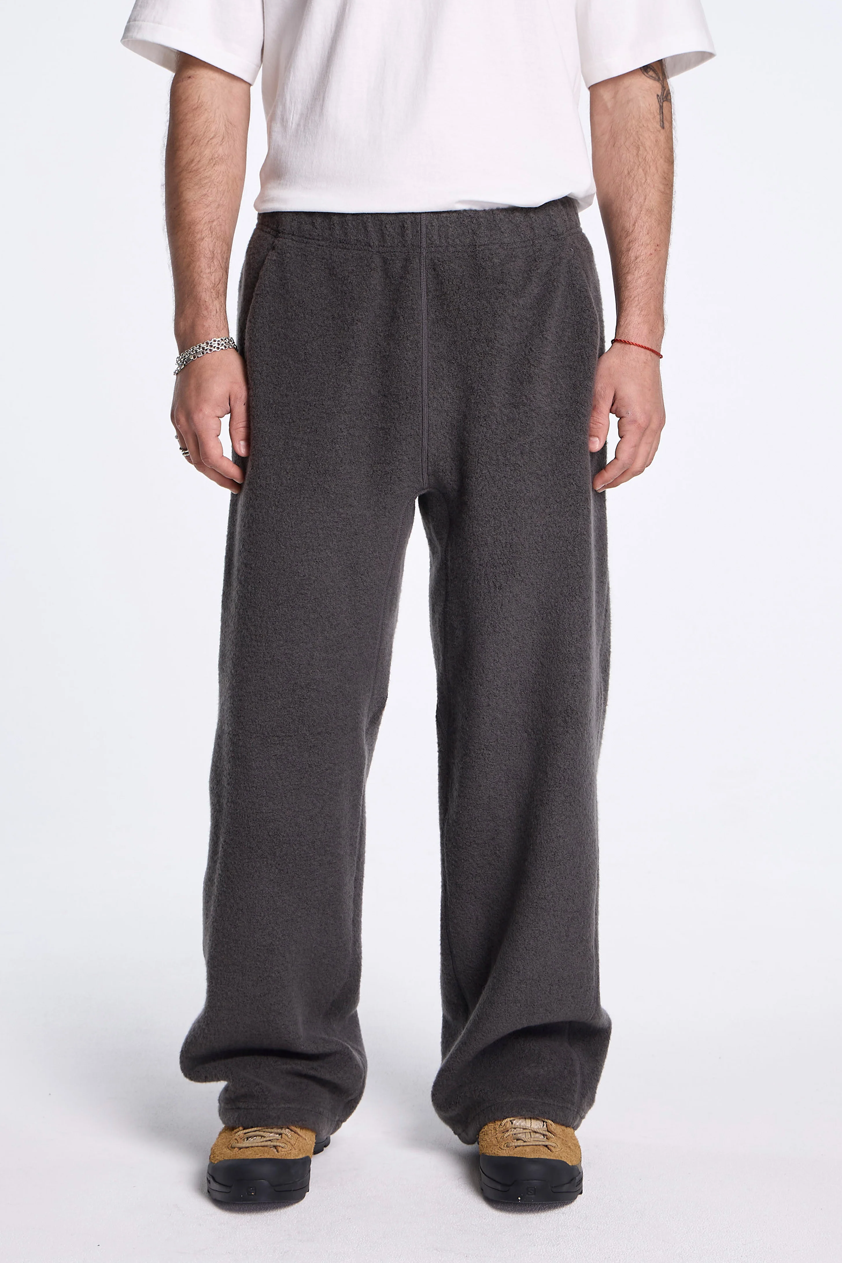 Wool Fleece Joggers Dark Lava