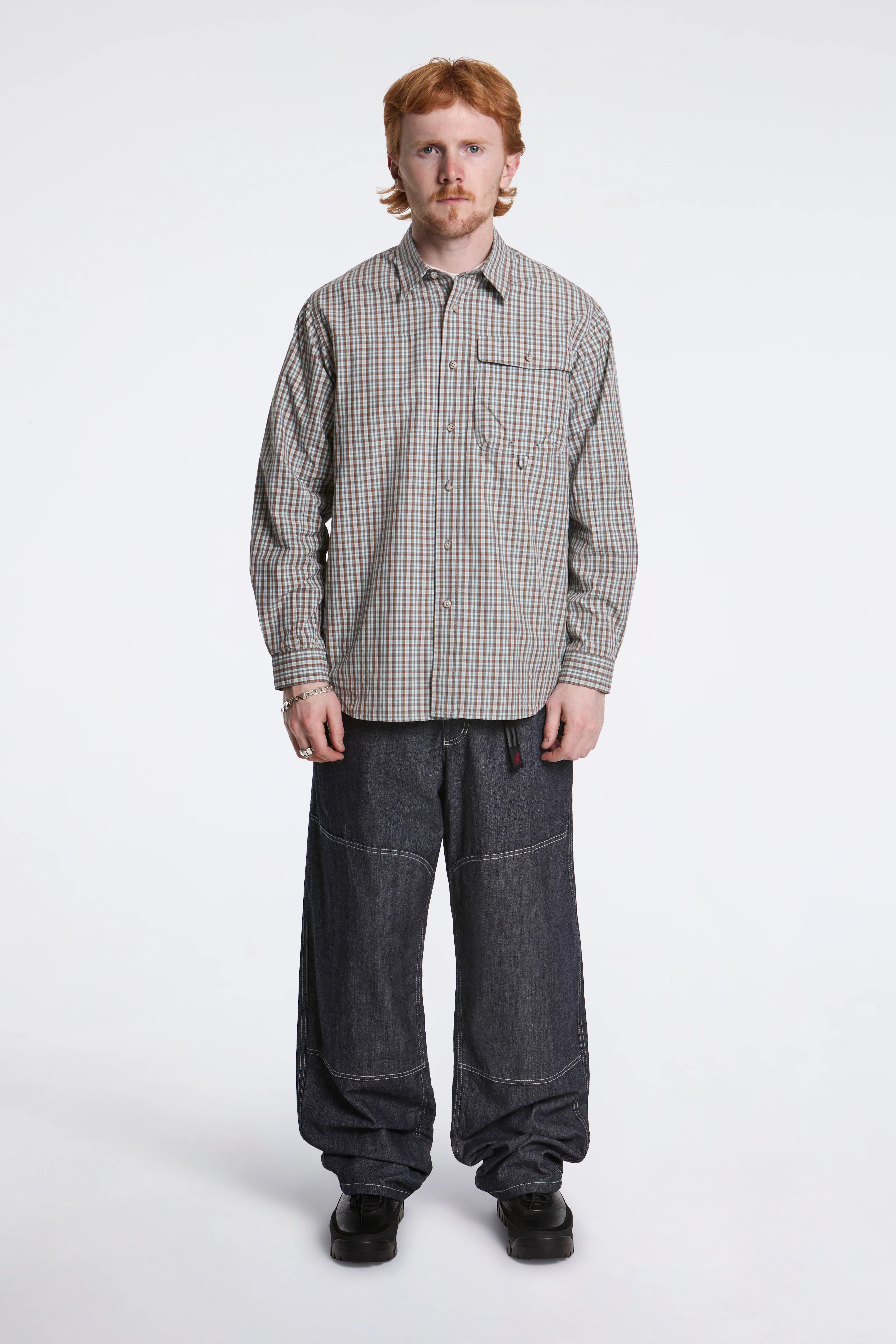 Japanese Chambray Double Knee Navy