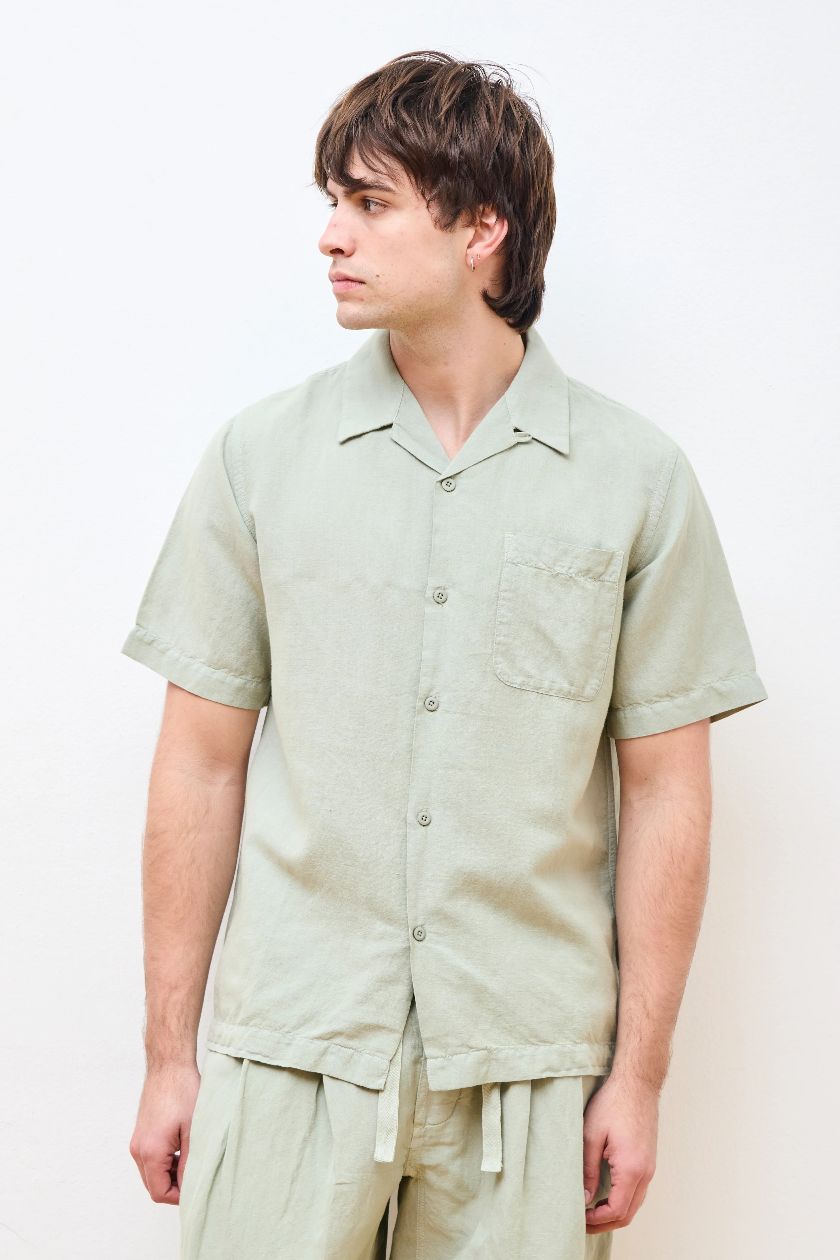 Hemp Camp Collar Shirt Sage