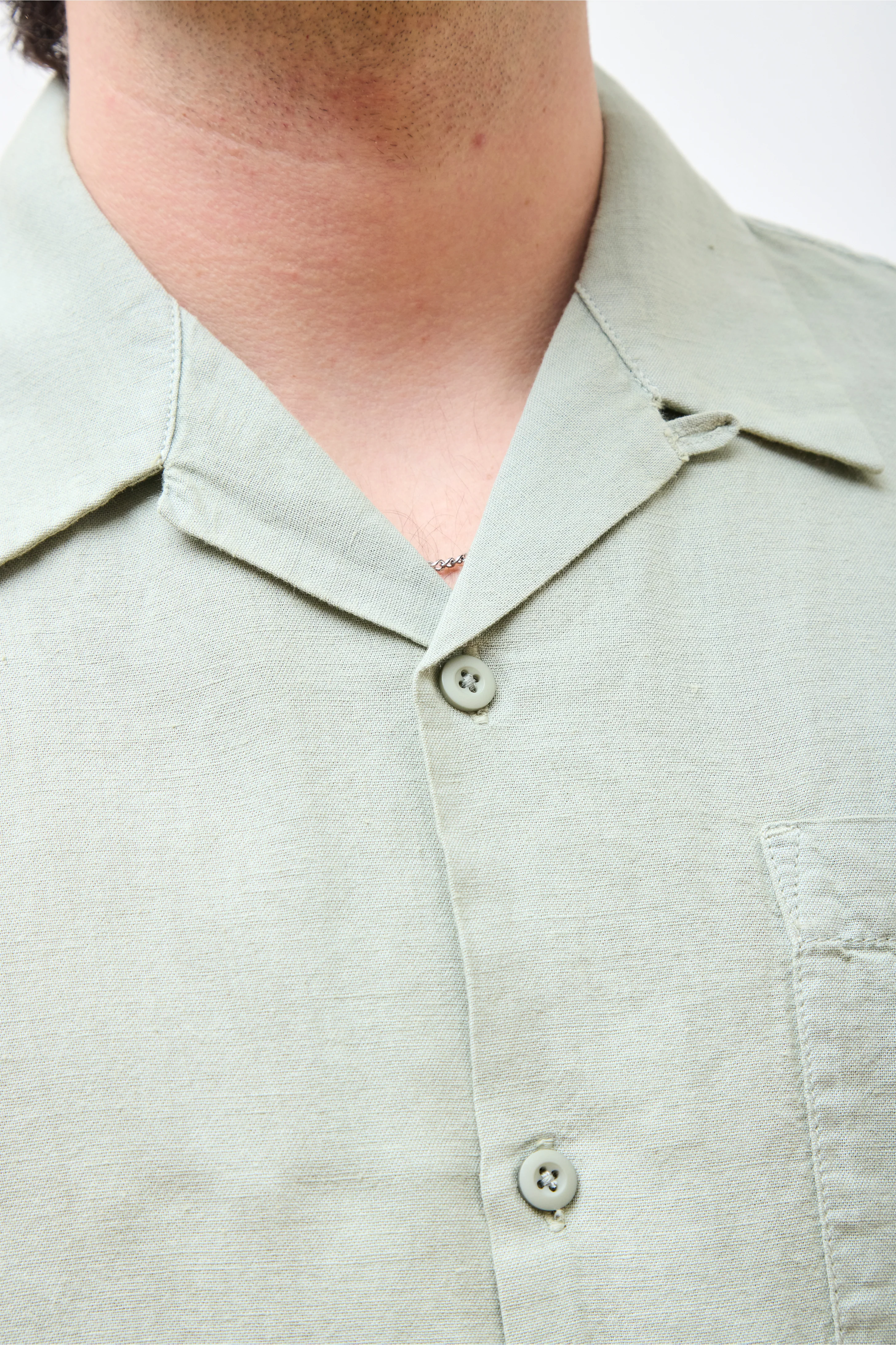 Hemp Camp Collar Shirt Sage - Image 2
