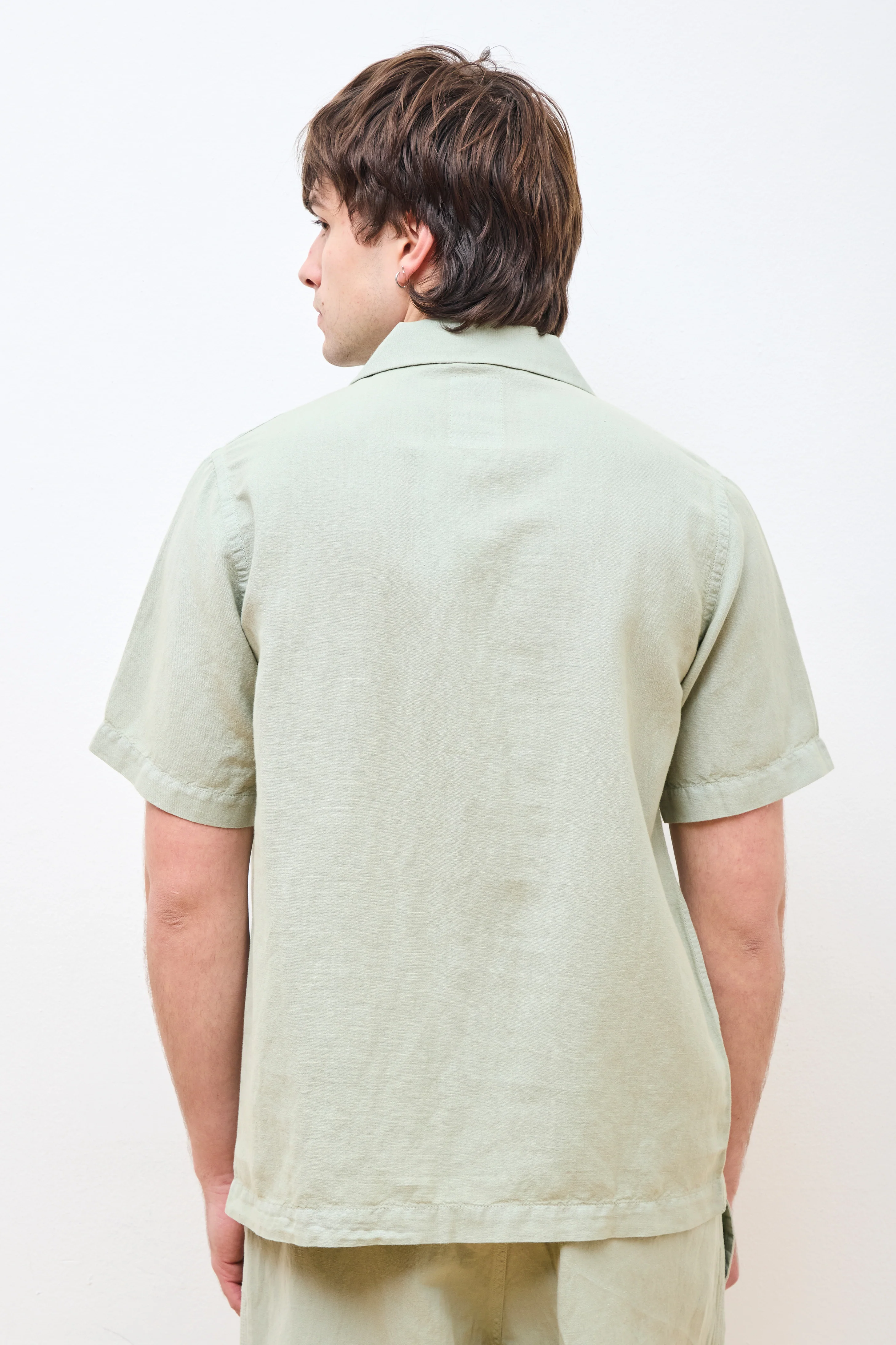 Hemp Camp Collar Shirt Sage - Image 4