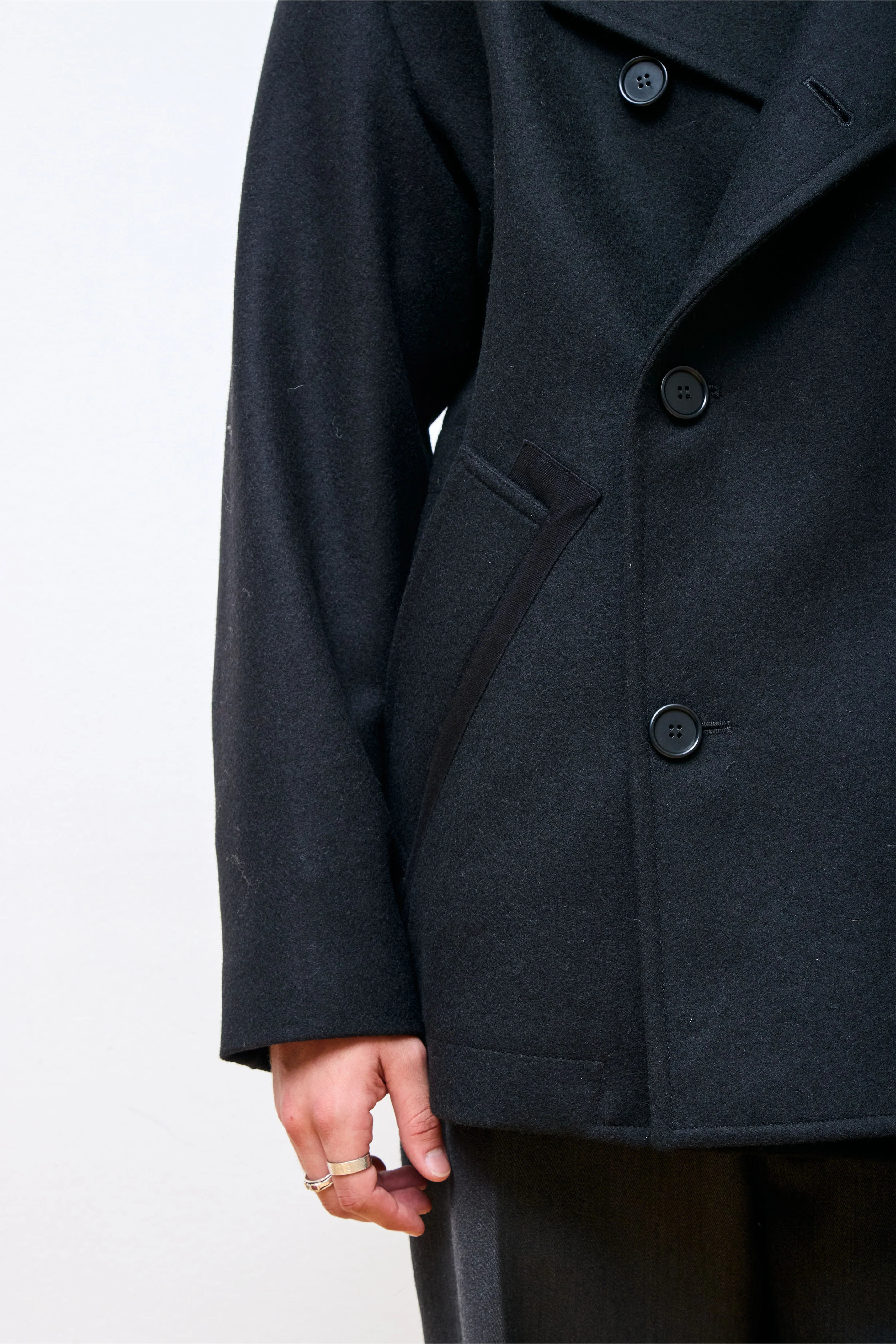 MHL Pea Coat Black - Image 4