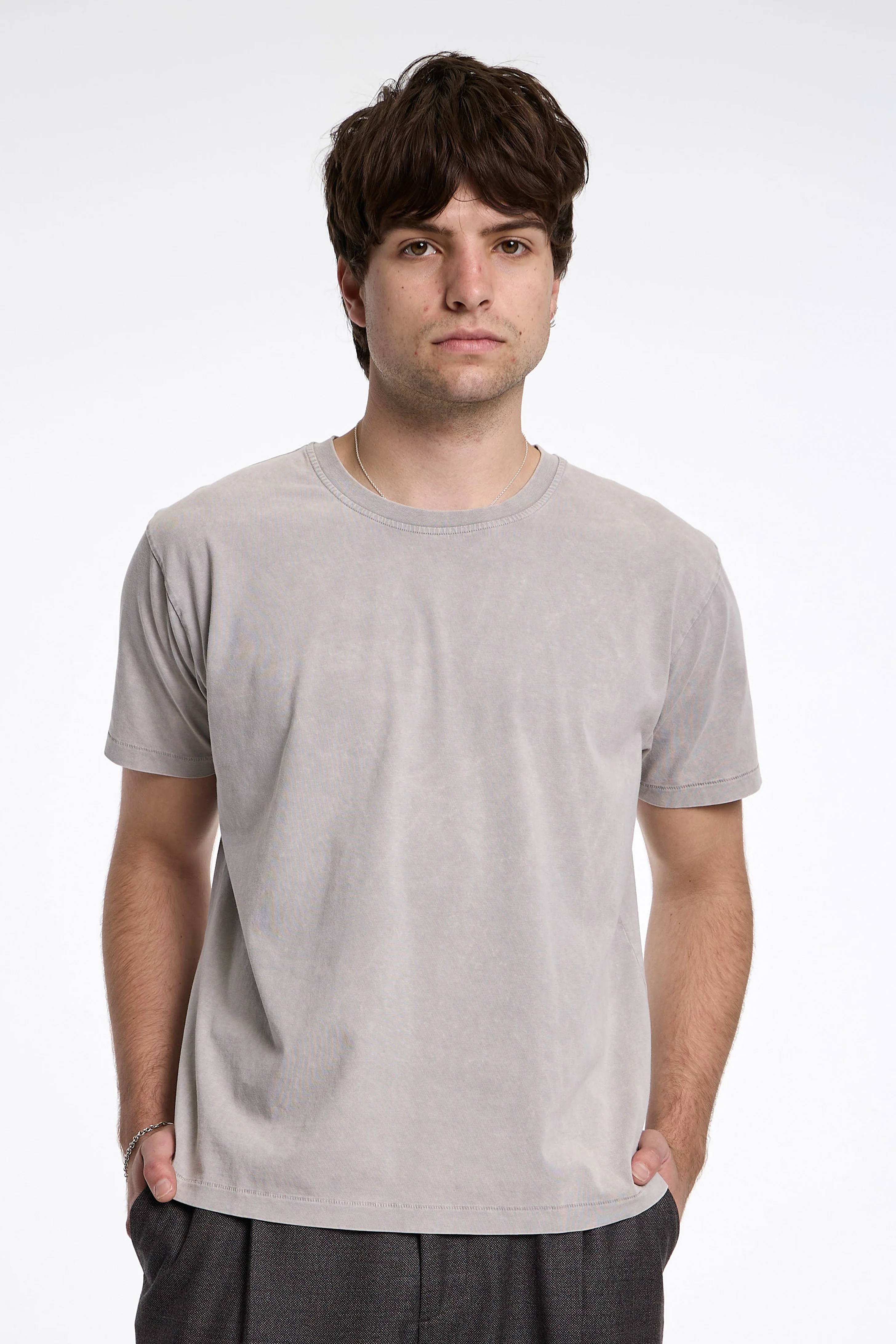 New Tee Washed Light Grey