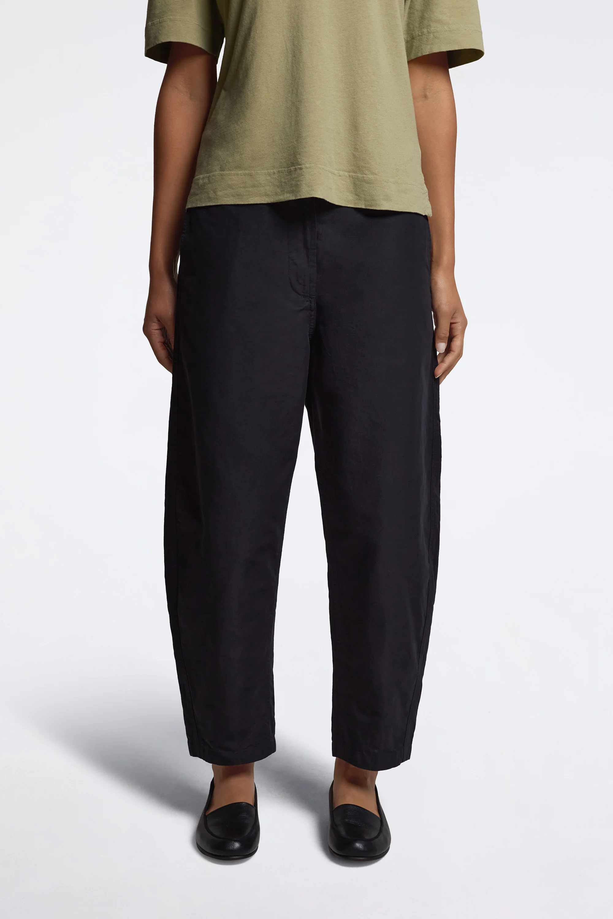 MHL Barrel Leg Trousers Black - Image 2