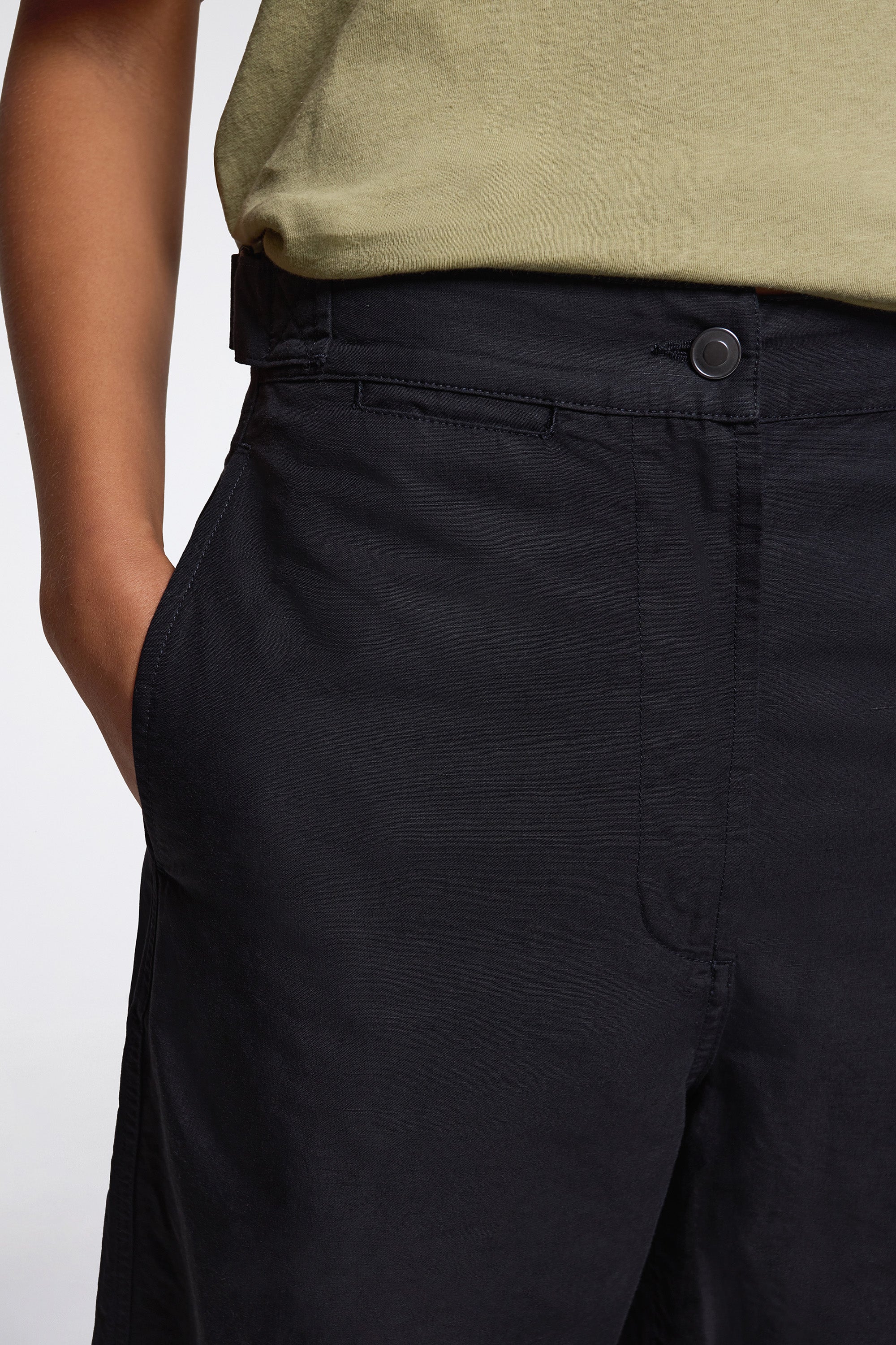 MHL Barrel Leg Trousers Black - Image 3
