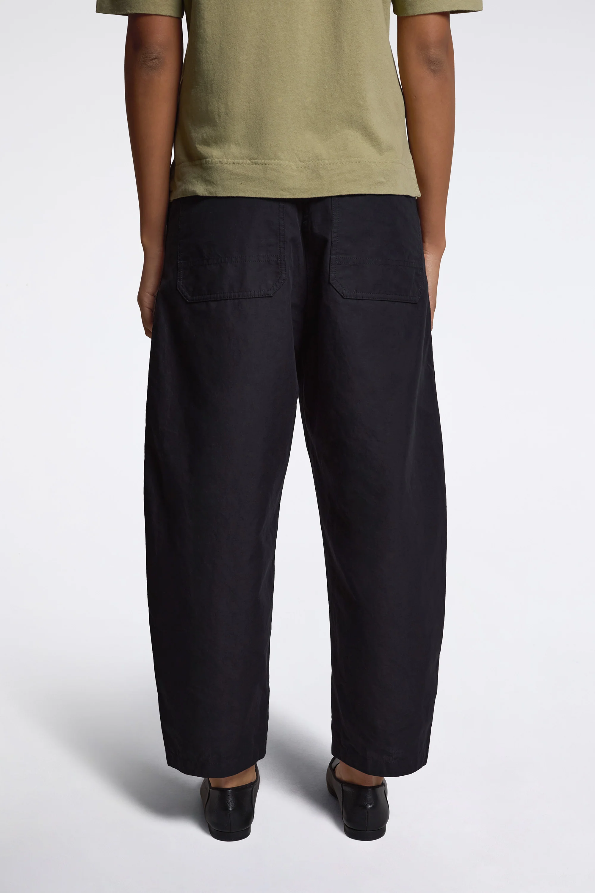 MHL Barrel Leg Trousers Black - Image 4