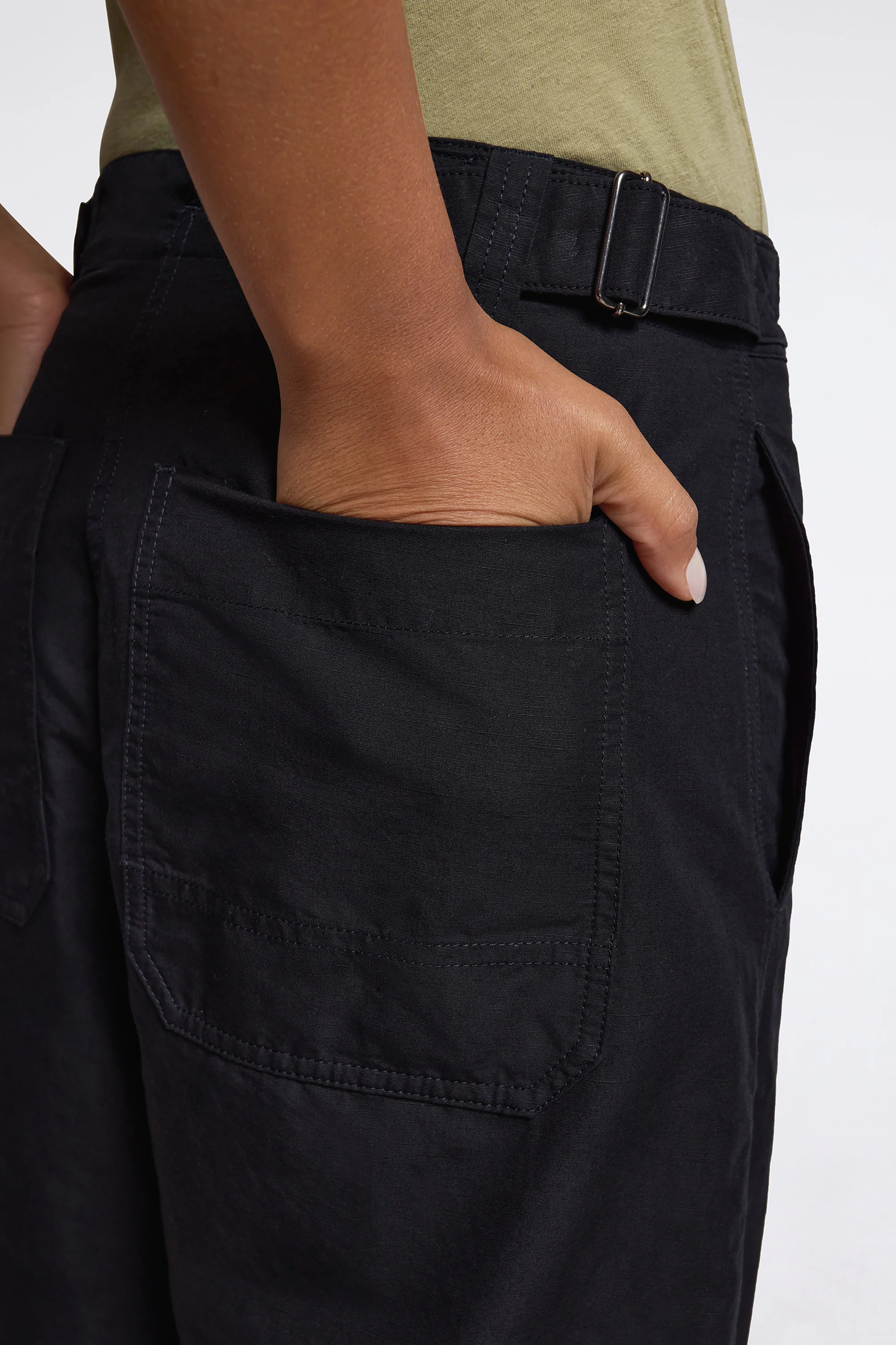 MHL Barrel Leg Trousers Black - Image 5