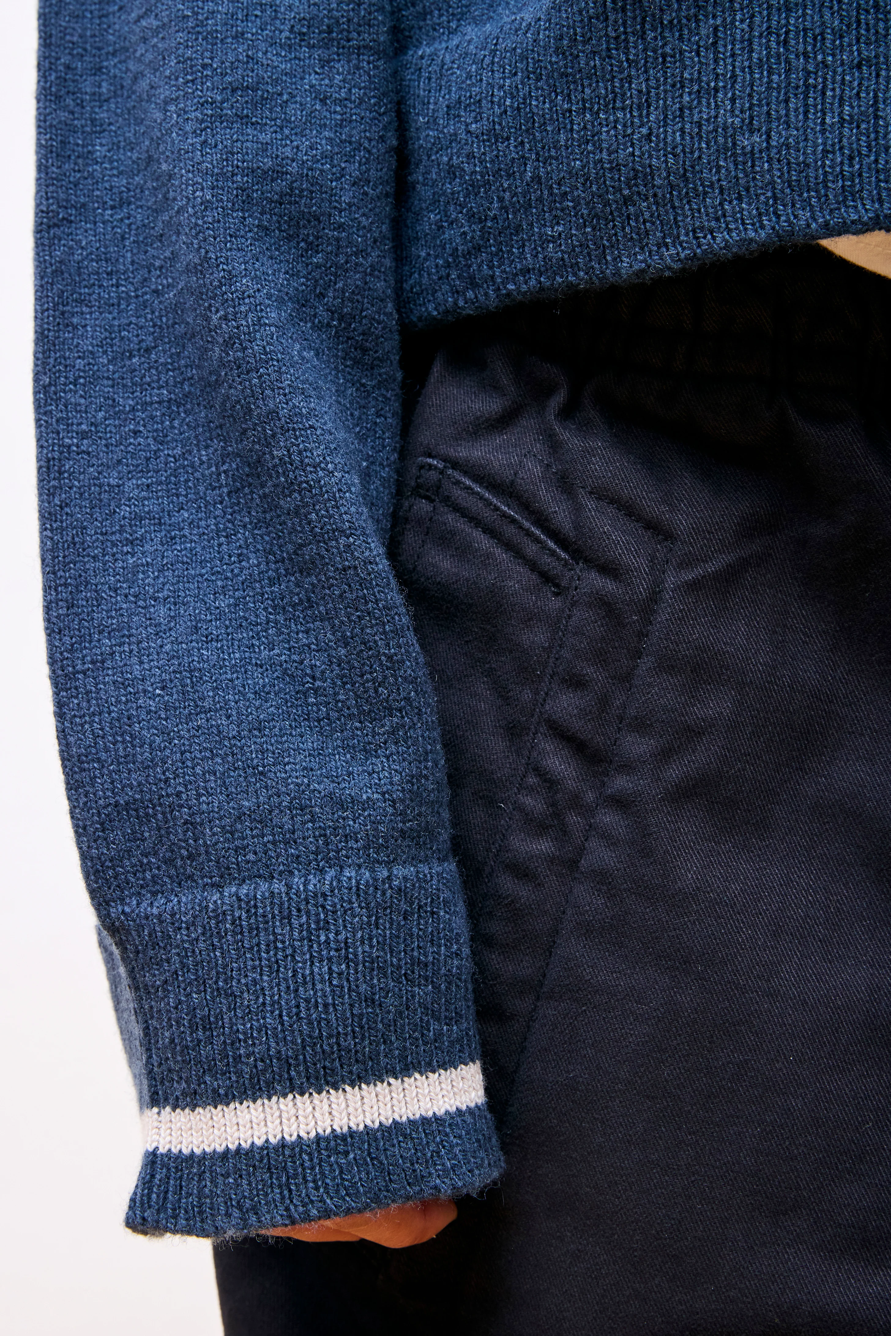 MHL Cropped Cardigan Dark Navy - Image 6