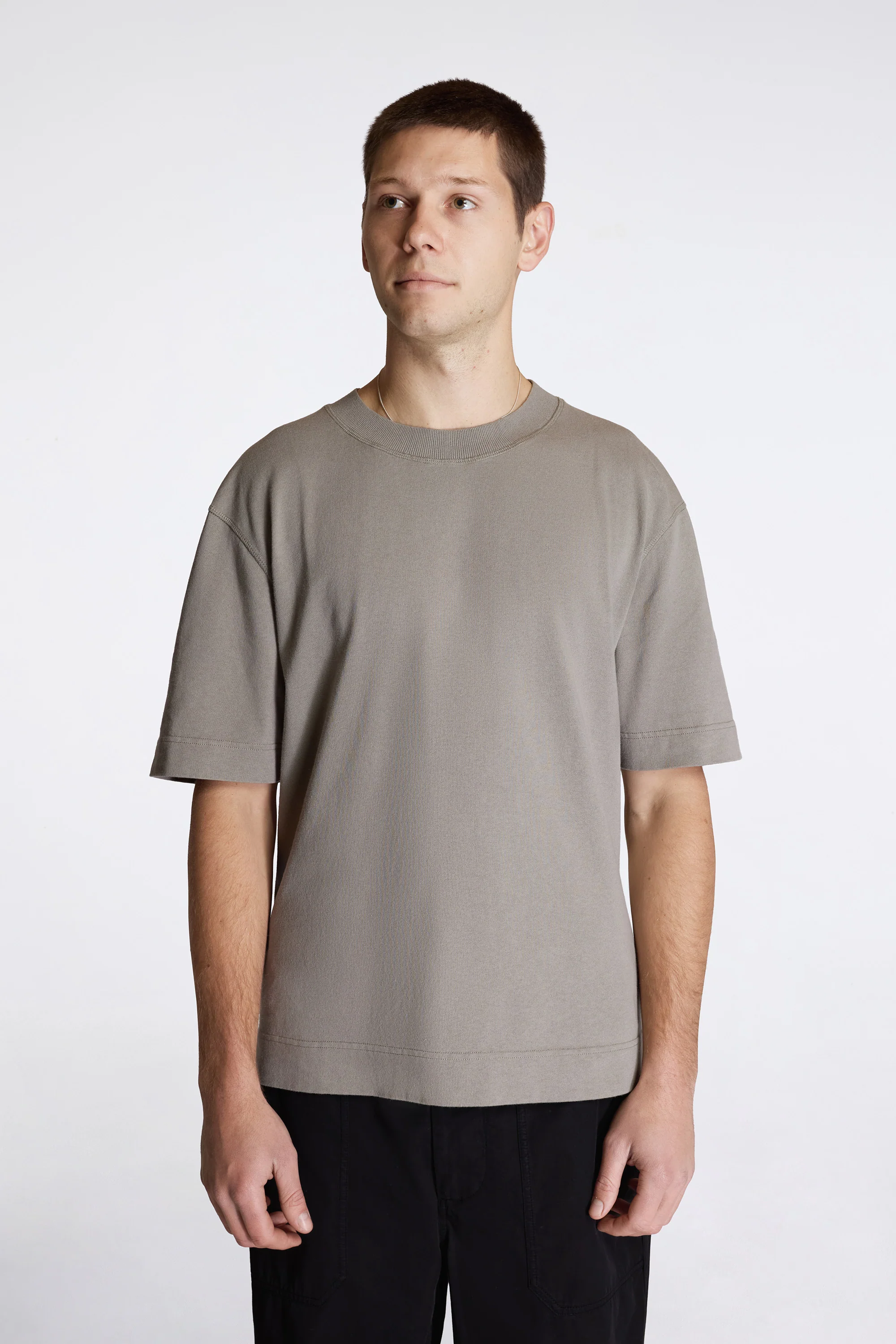 MHL Flatlock Crew Taupe