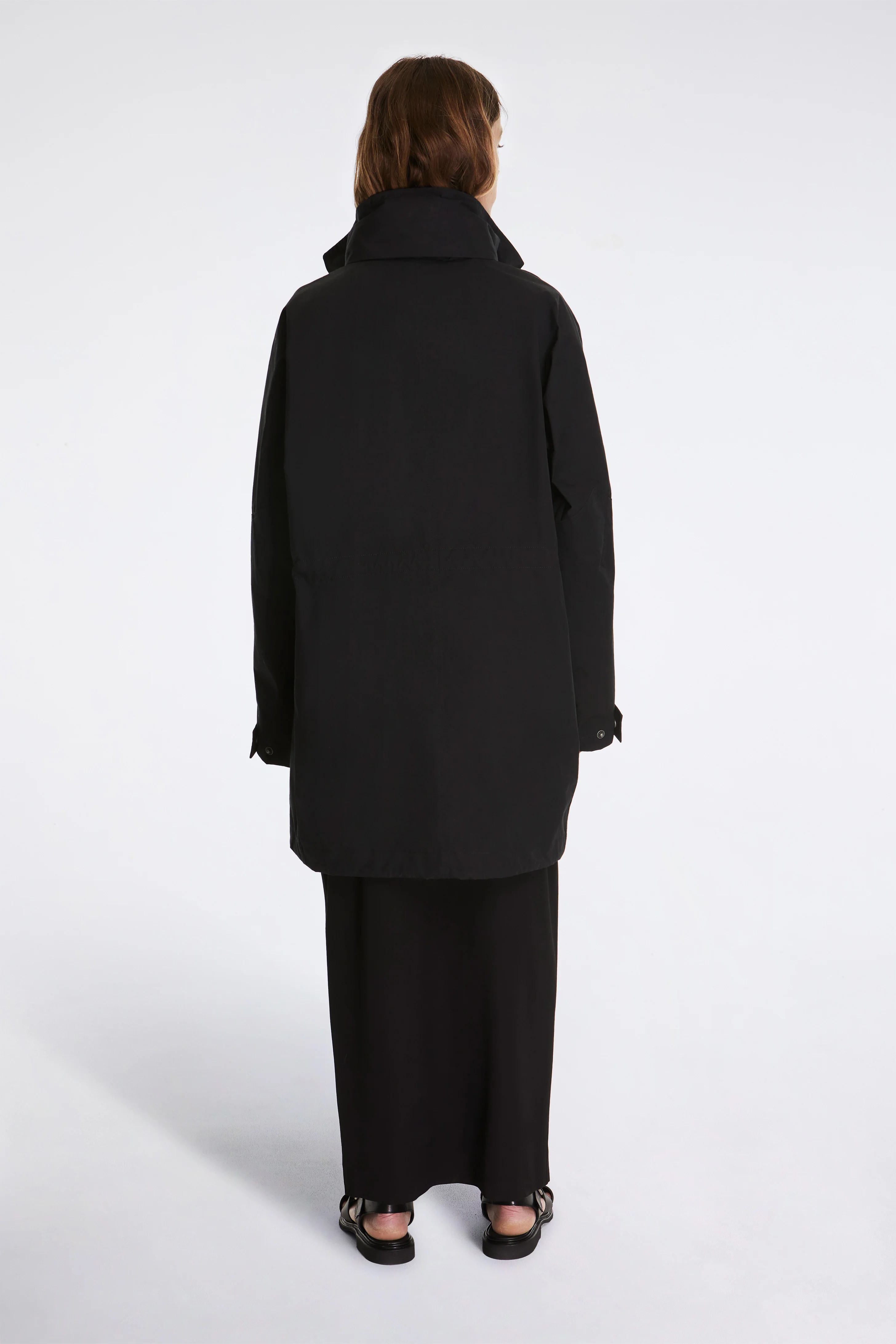 MHL Stand Collar Parka Black - Image 2