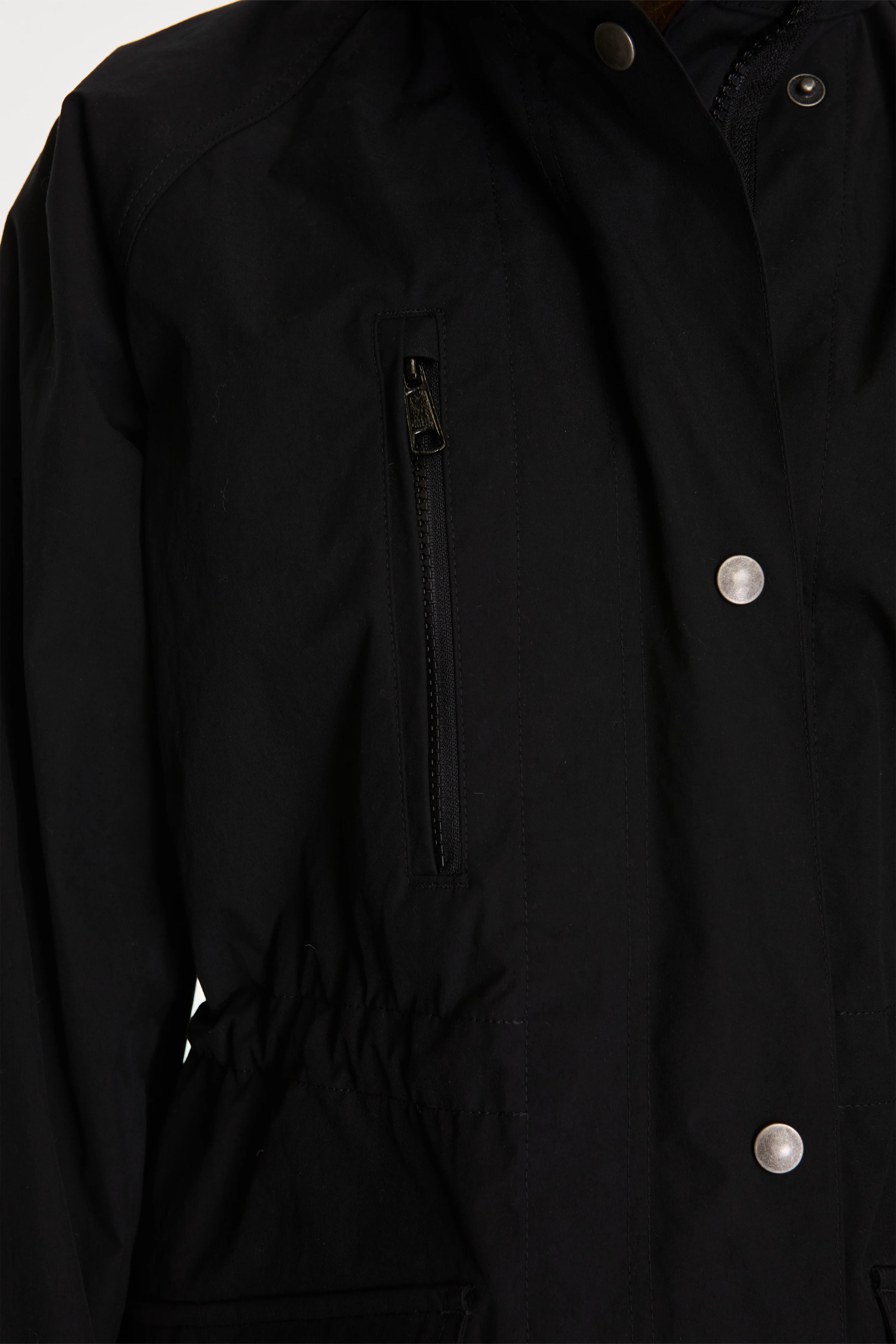 MHL Stand Collar Parka Black - Image 4
