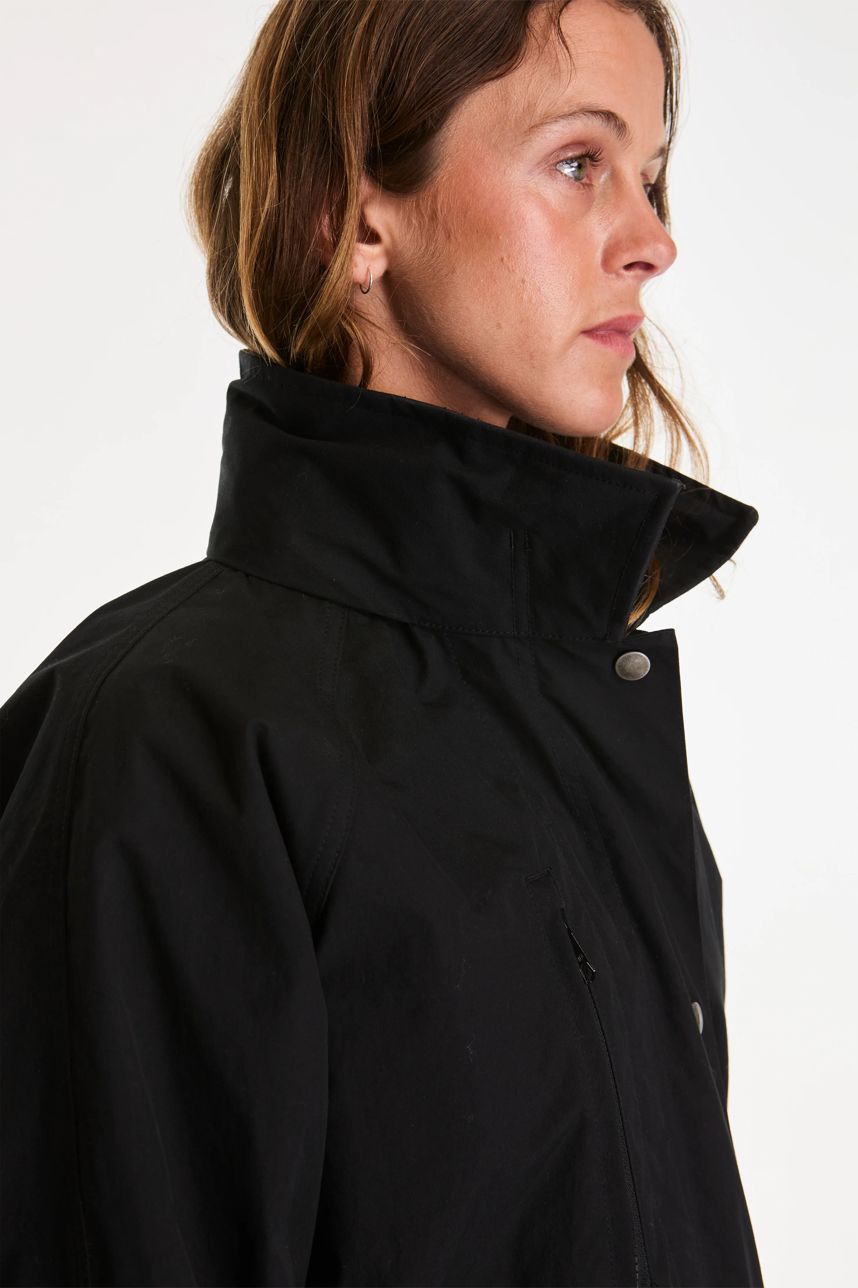 MHL Stand Collar Parka Black - Image 5