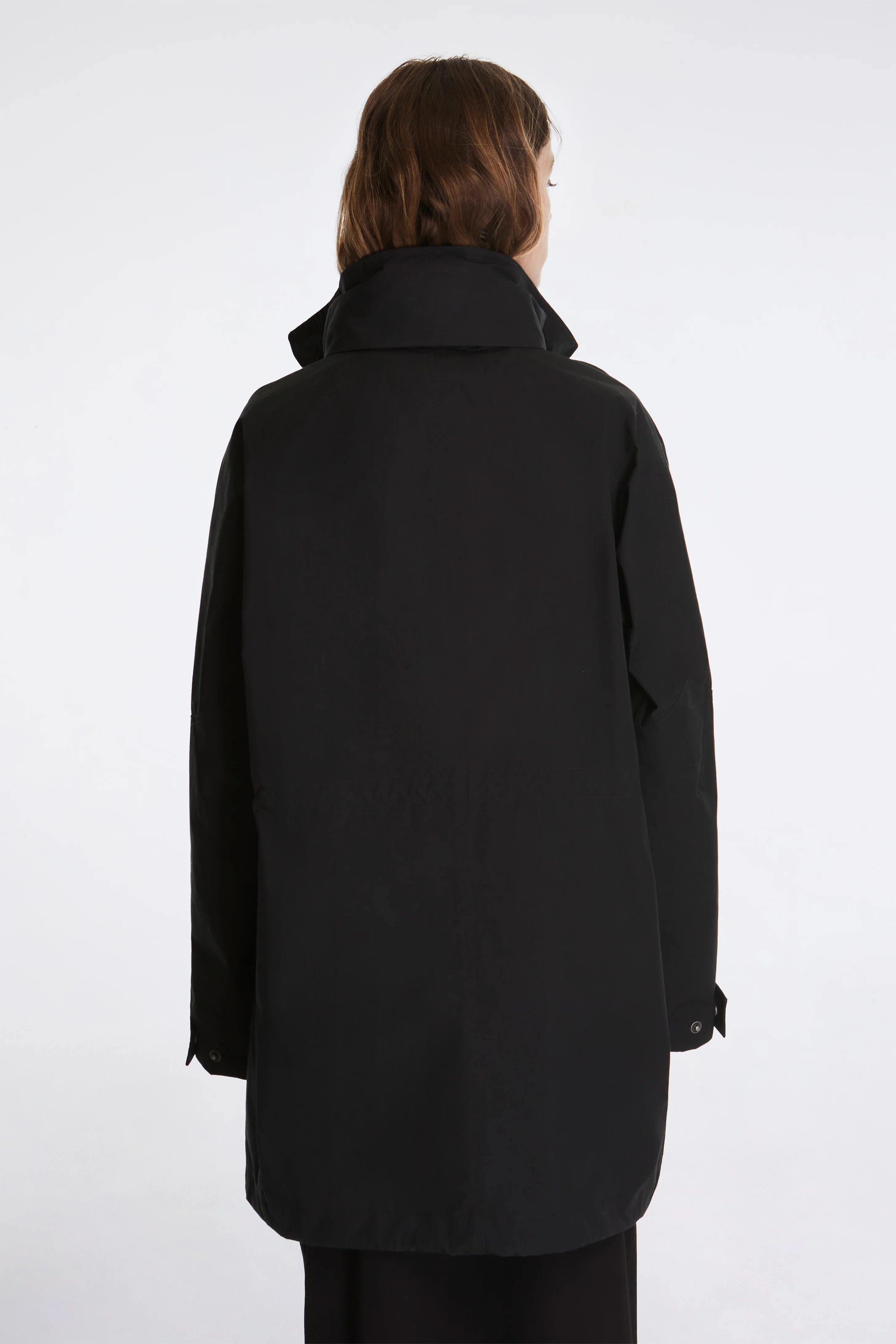 MHL Stand Collar Parka Black - Image 8