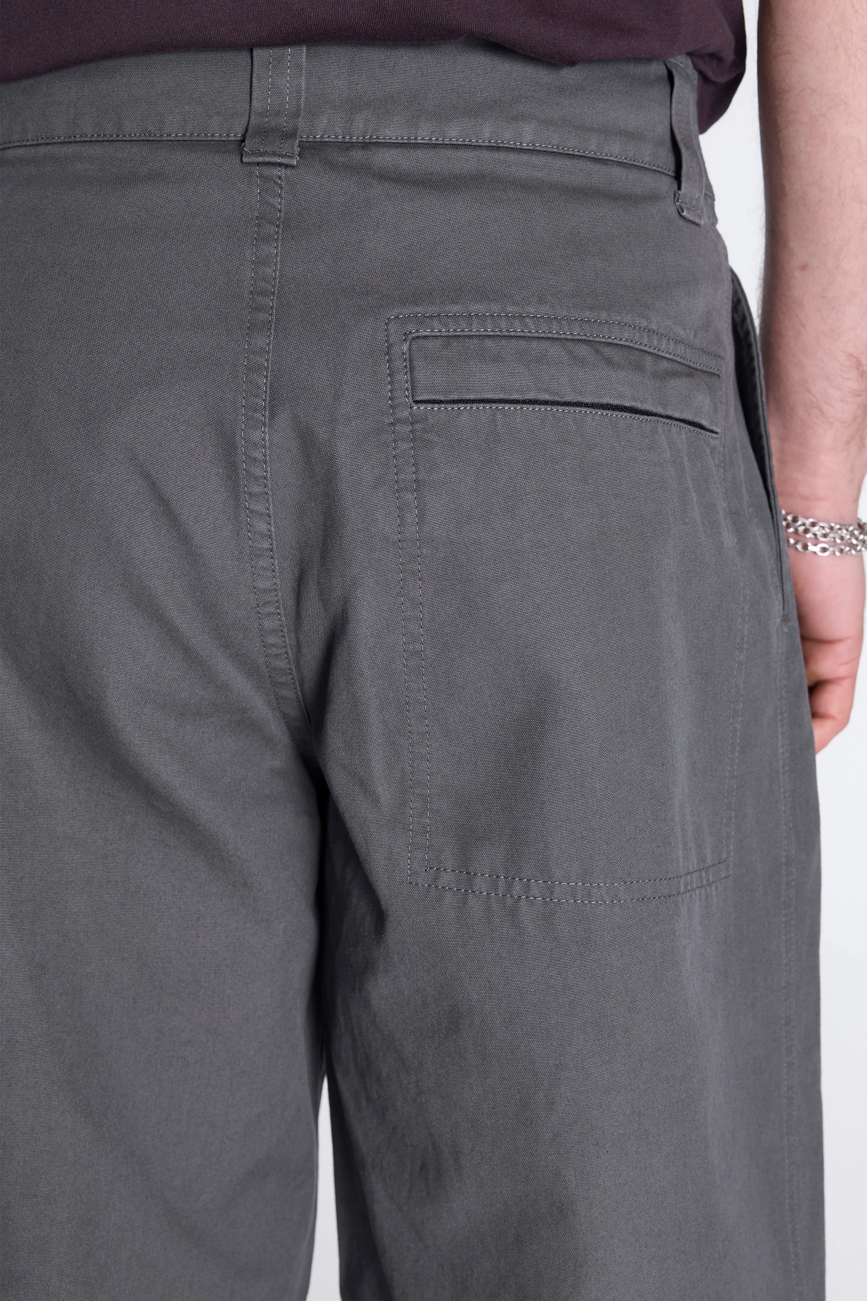 MHL Stitch Pleat Trousers Charcoal - Image 4