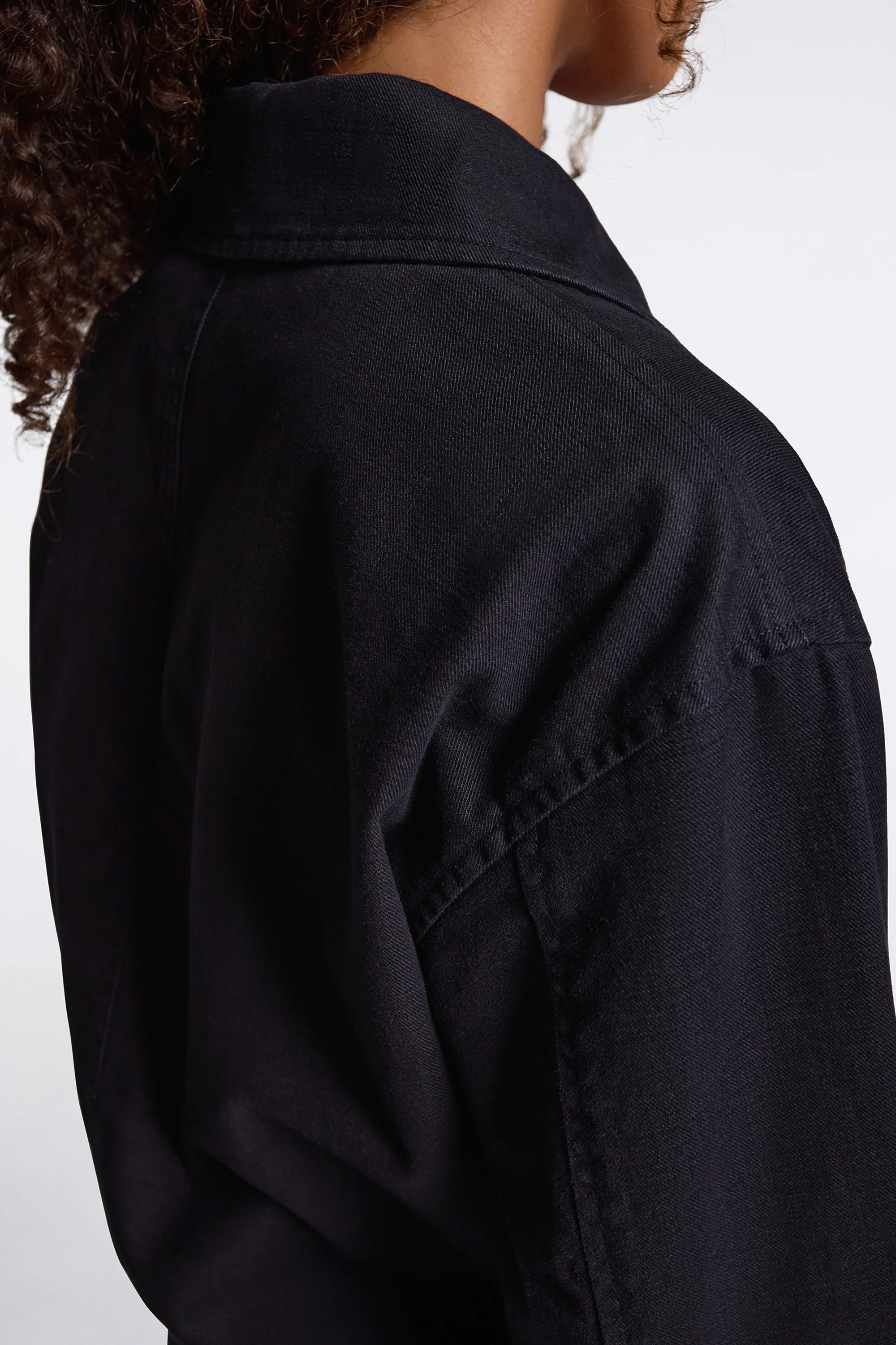 MHL Zip Up Bomber Jacket Indigo - Image 6