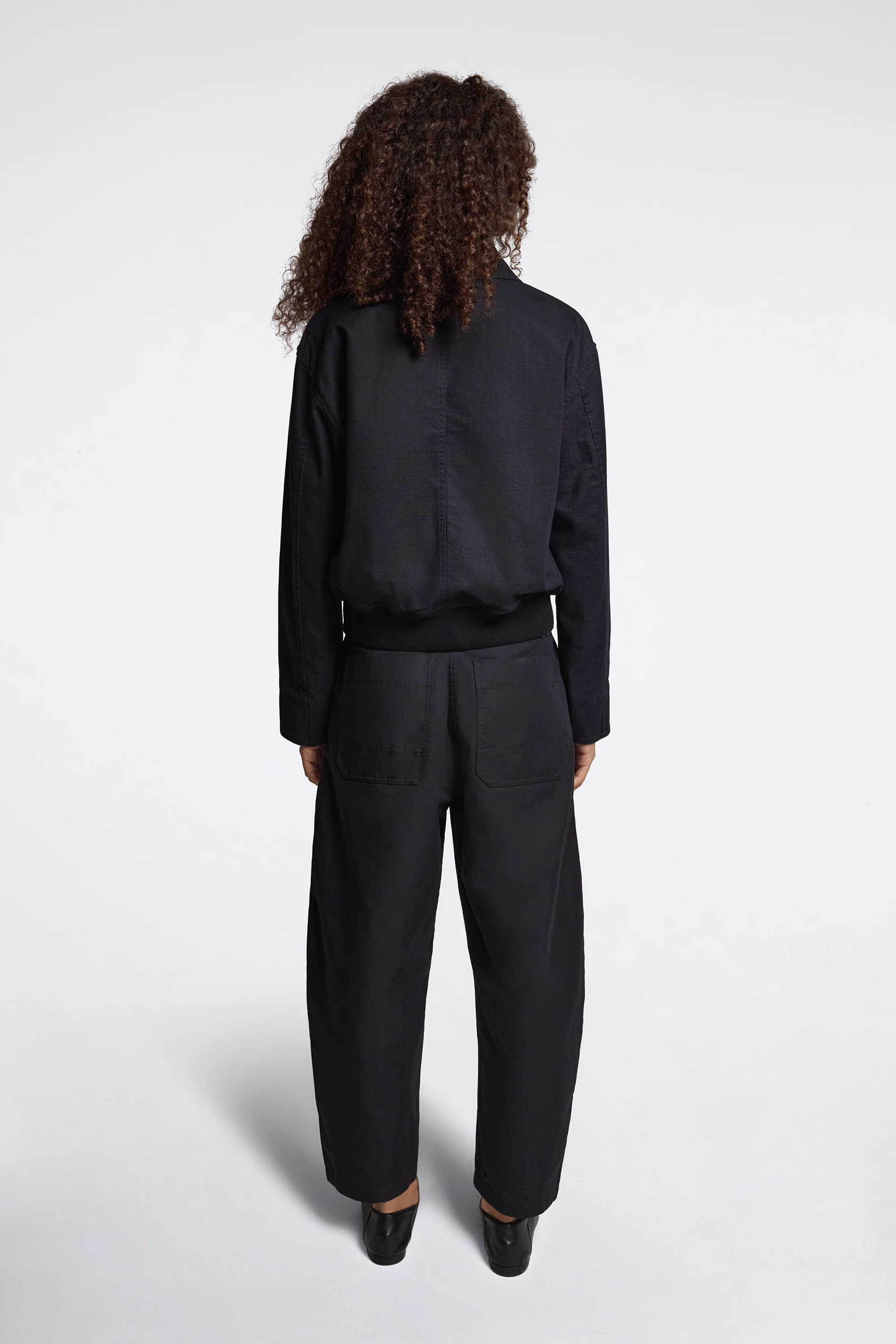 MHL Zip Up Bomber Jacket Indigo - Image 9