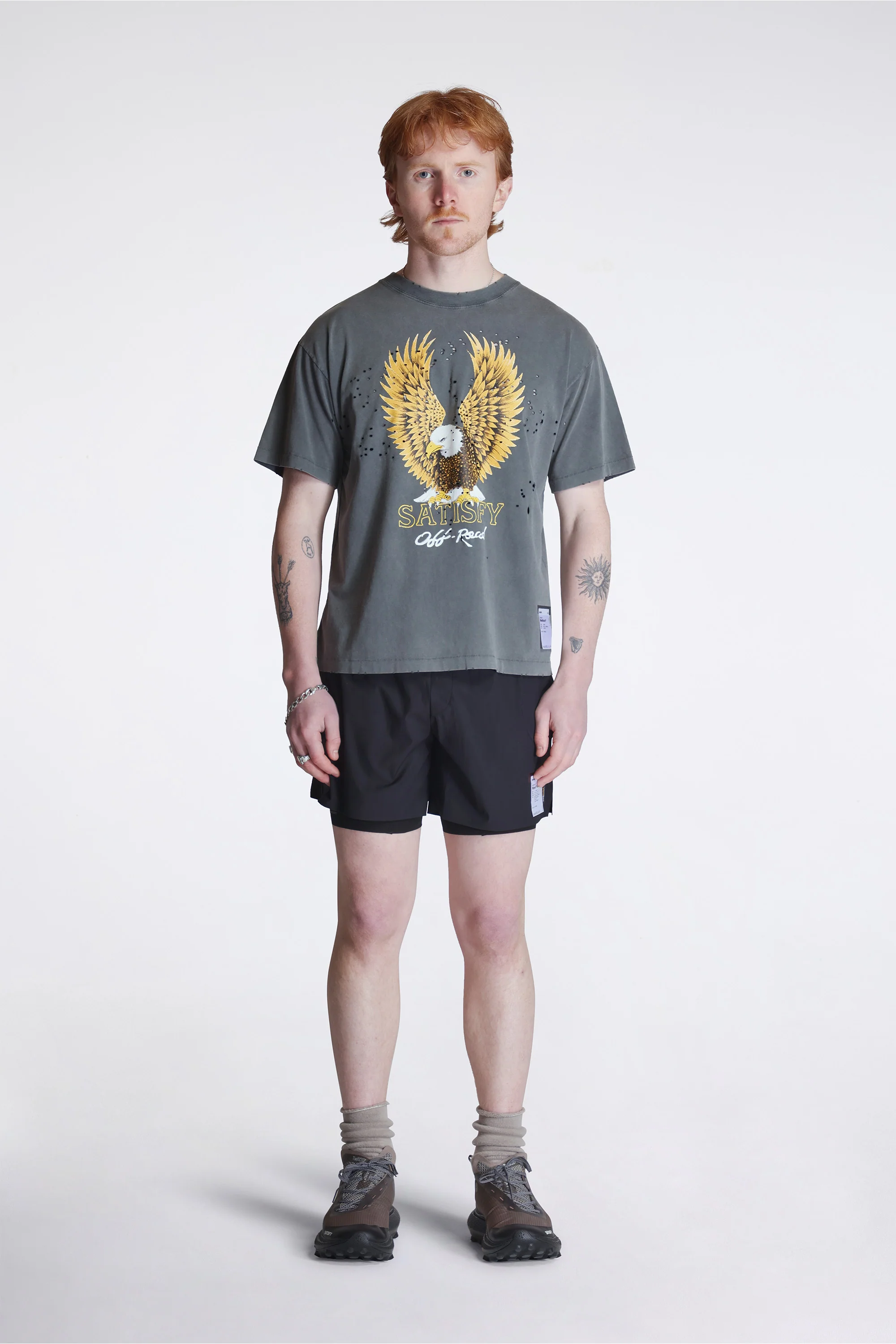 Mothtech T-Shirt Faded Black - Image 6