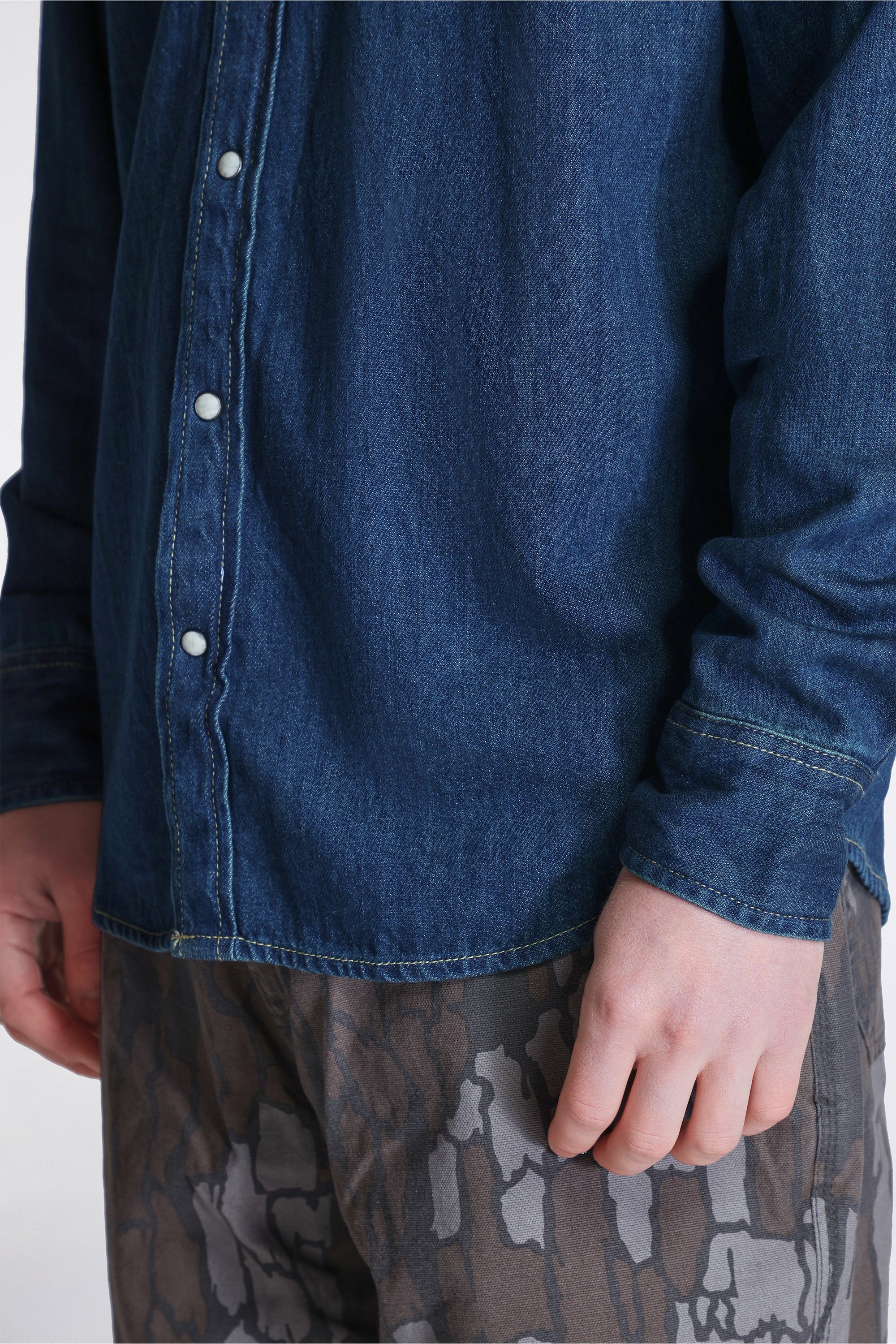 Mountain Shirt Denim Mens Dark Denim - Image 4