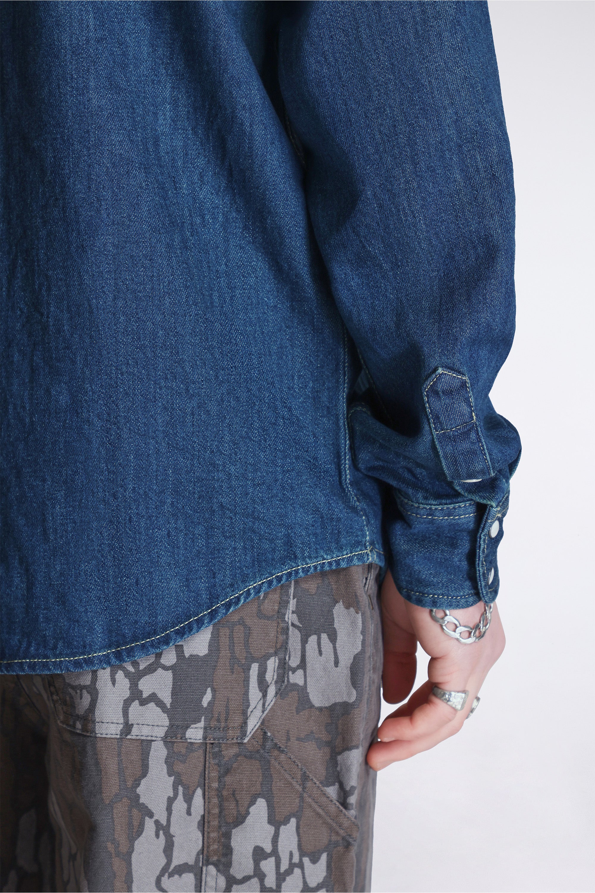 Mountain Shirt Denim Mens Dark Denim - Image 6
