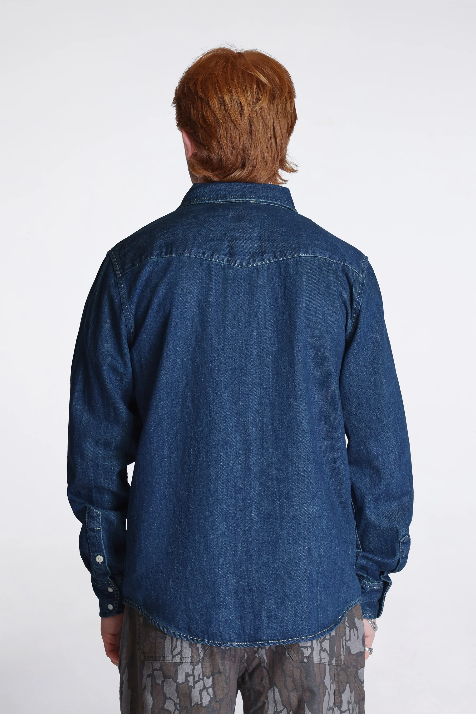 Mountain Shirt Denim Mens Dark Denim - Image 7