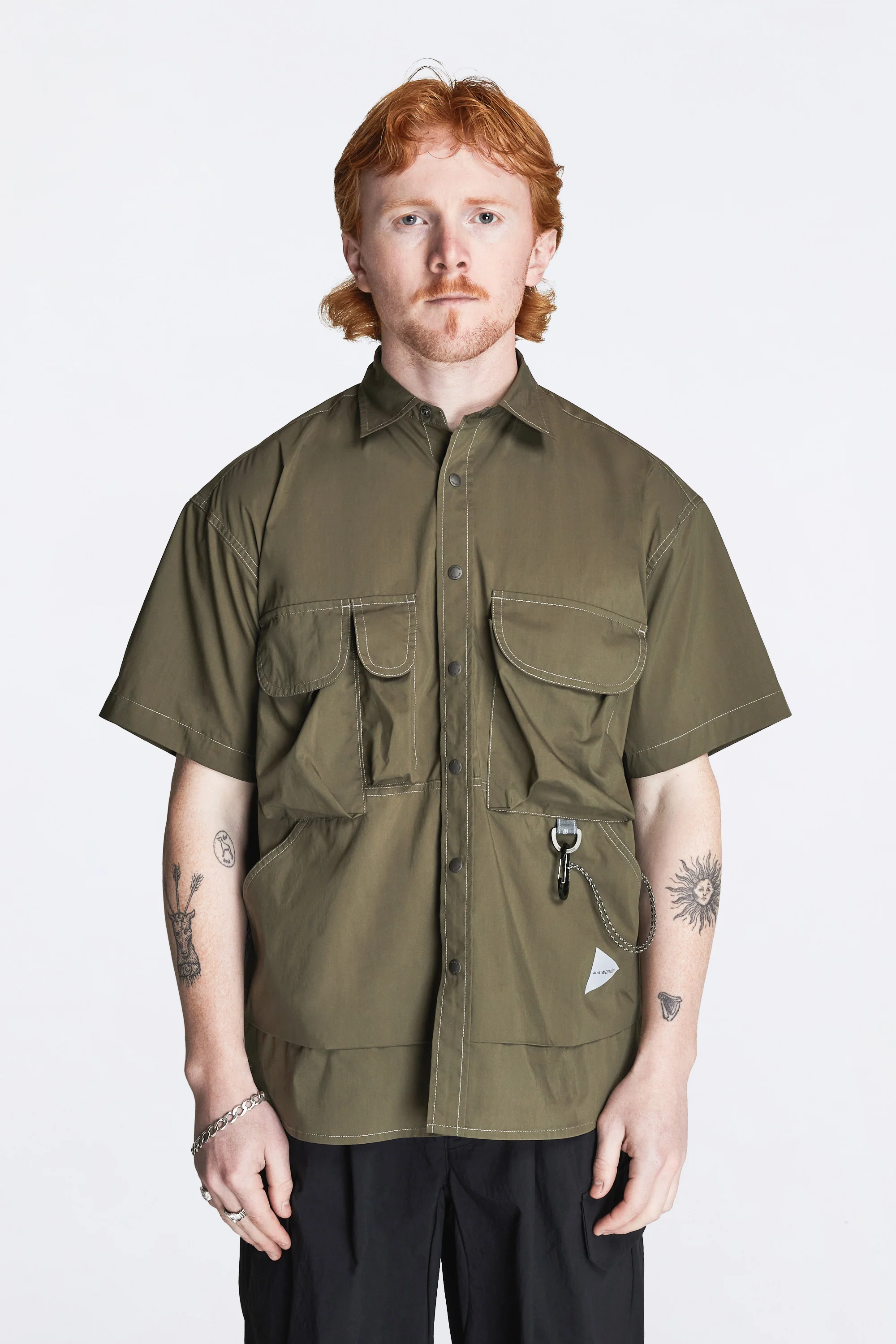 Multi Pocket SS Shirt Khaki