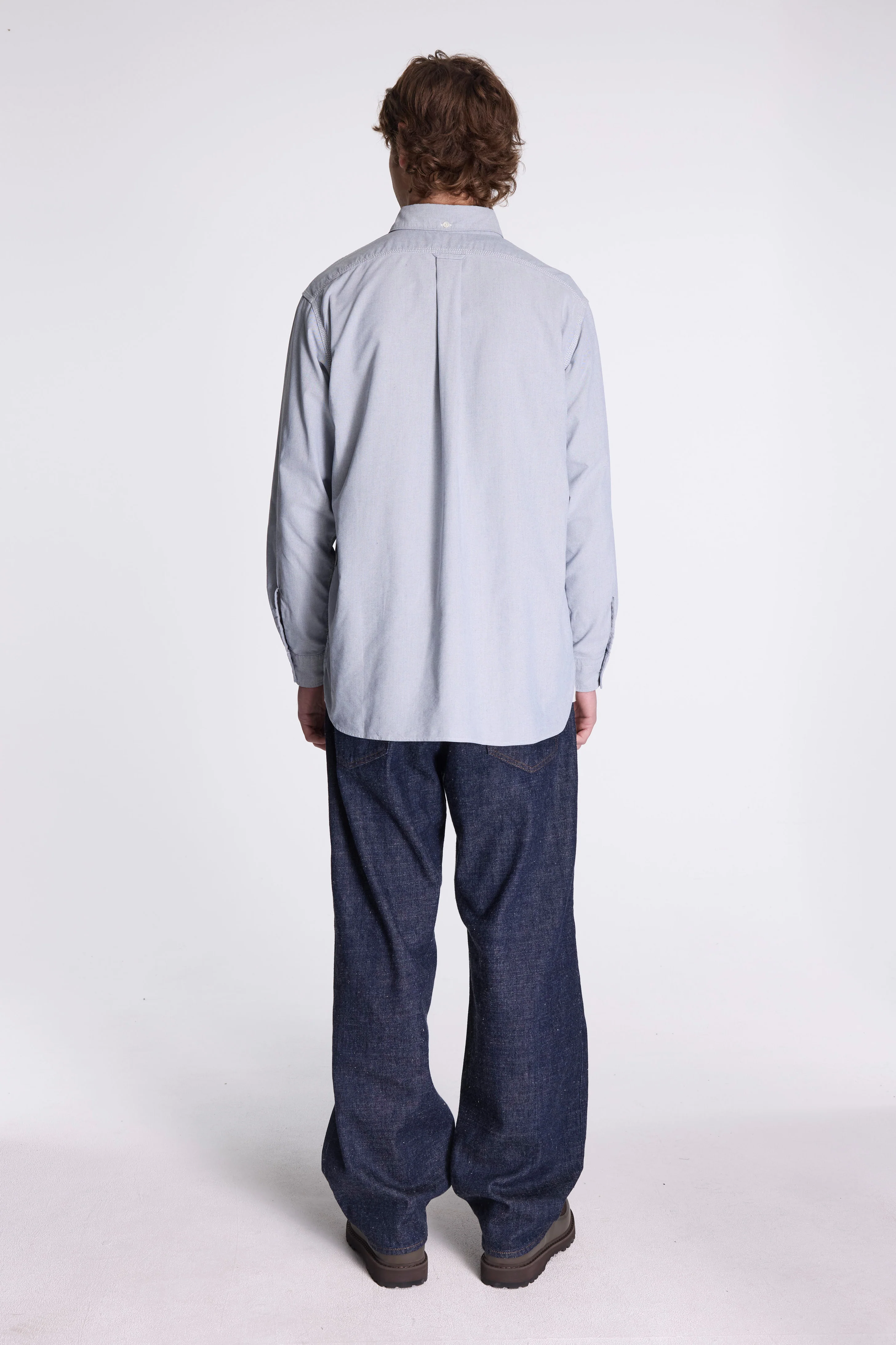 Button Down Wind Shirt Grayish Navy - Image 10