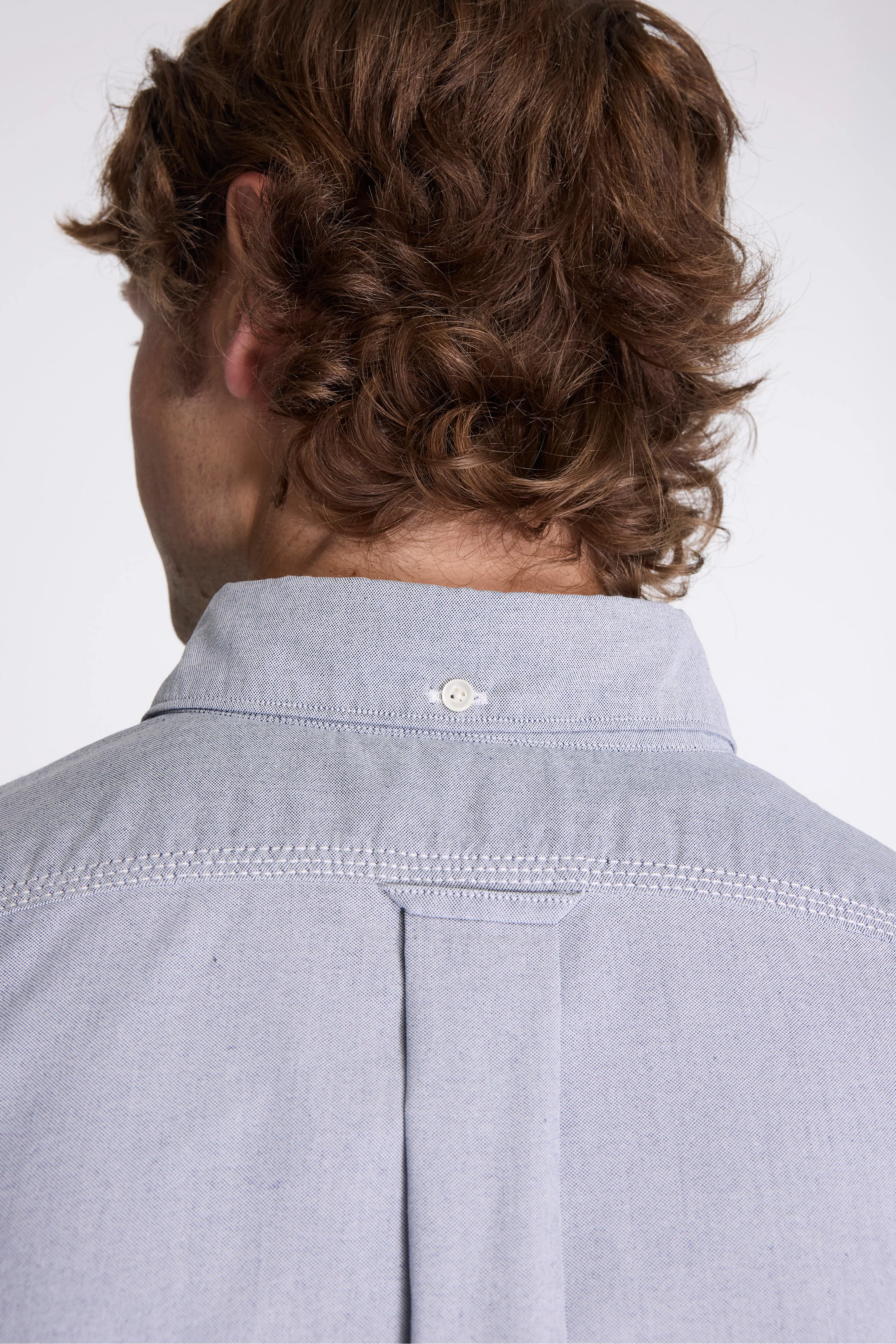 Button Down Wind Shirt Grayish Navy - Image 5
