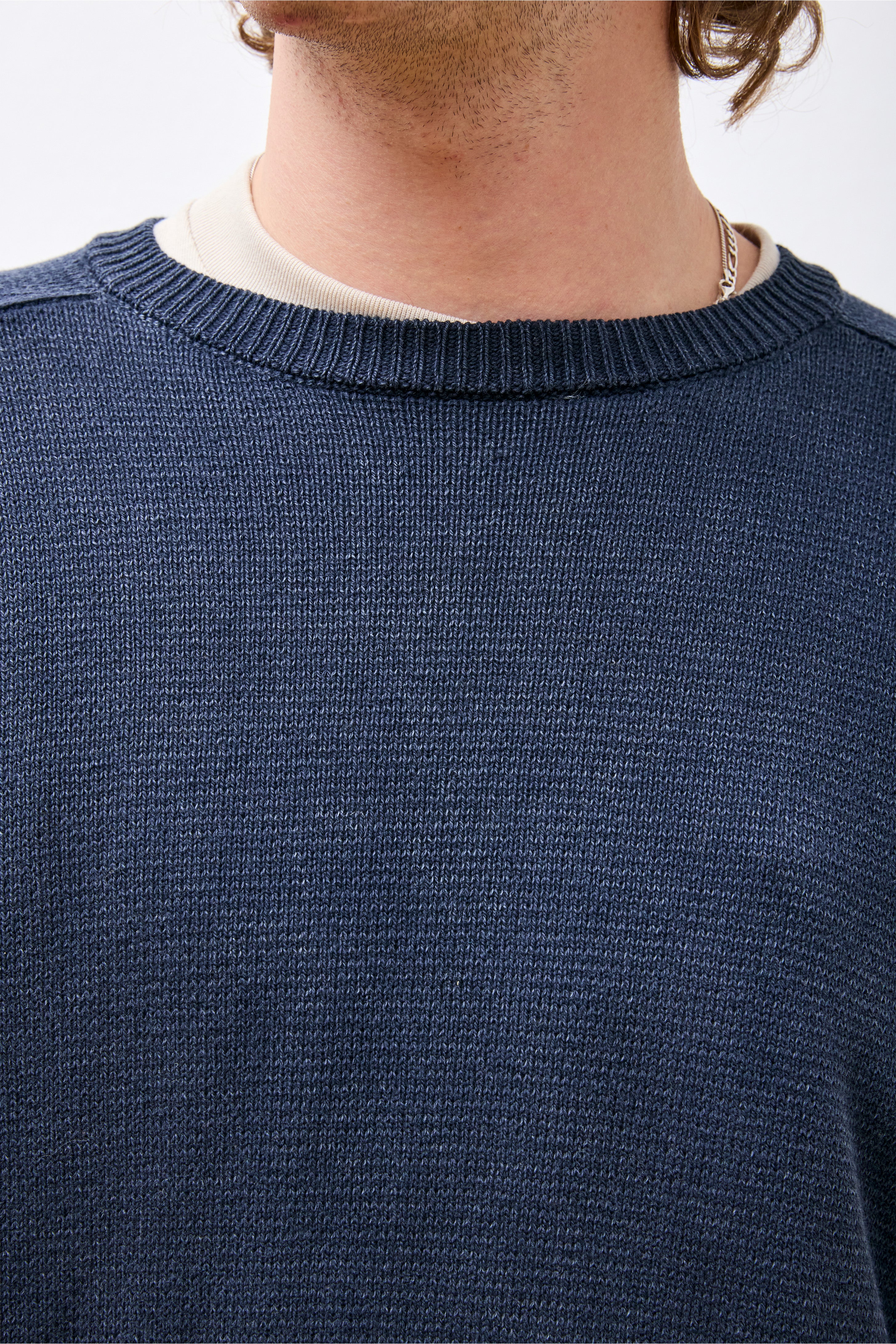 Dweller Sweater 
Cotton Yarn Dk. Navy - Image 4
