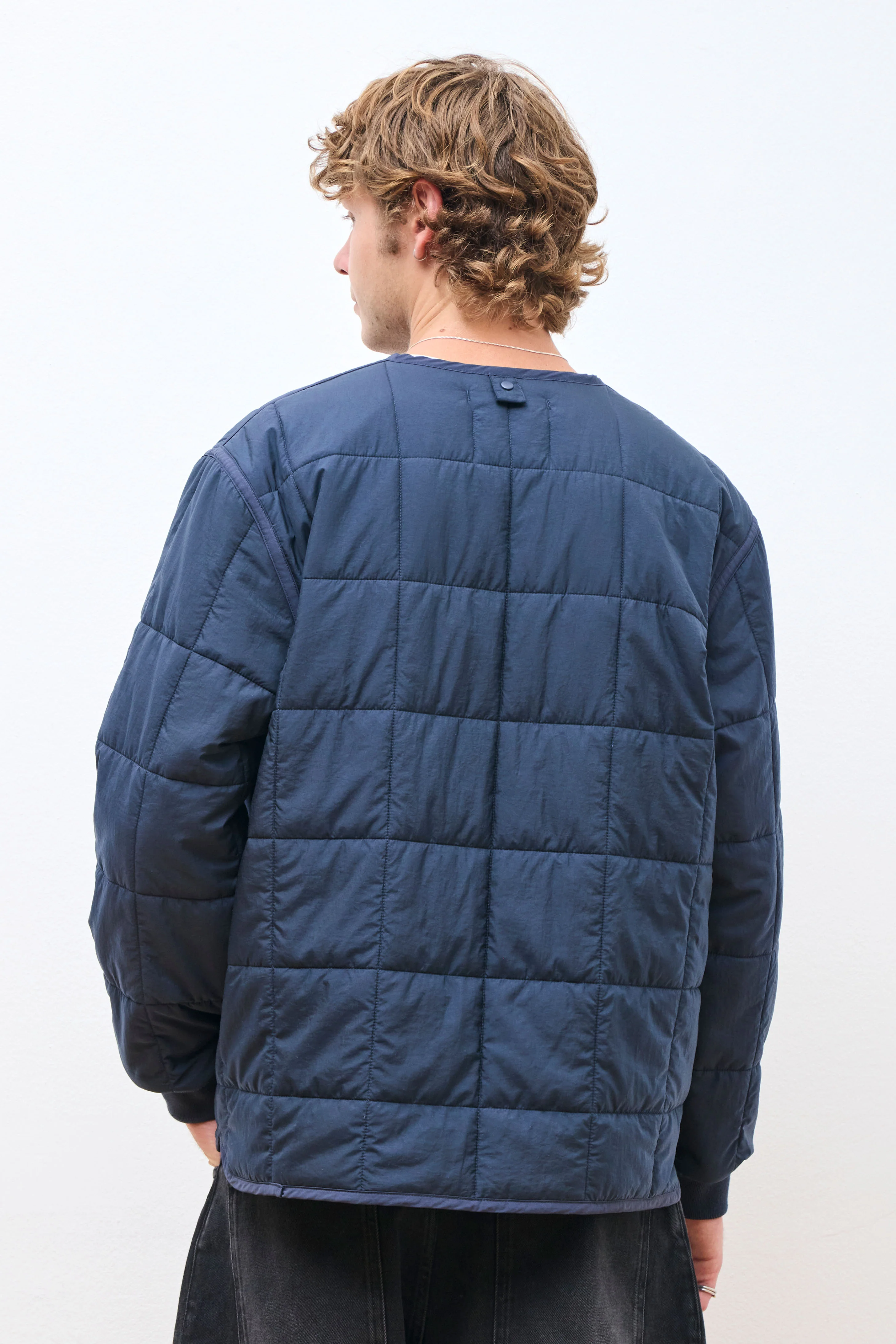 Military Liner Jacket Dark Navy - Image 4