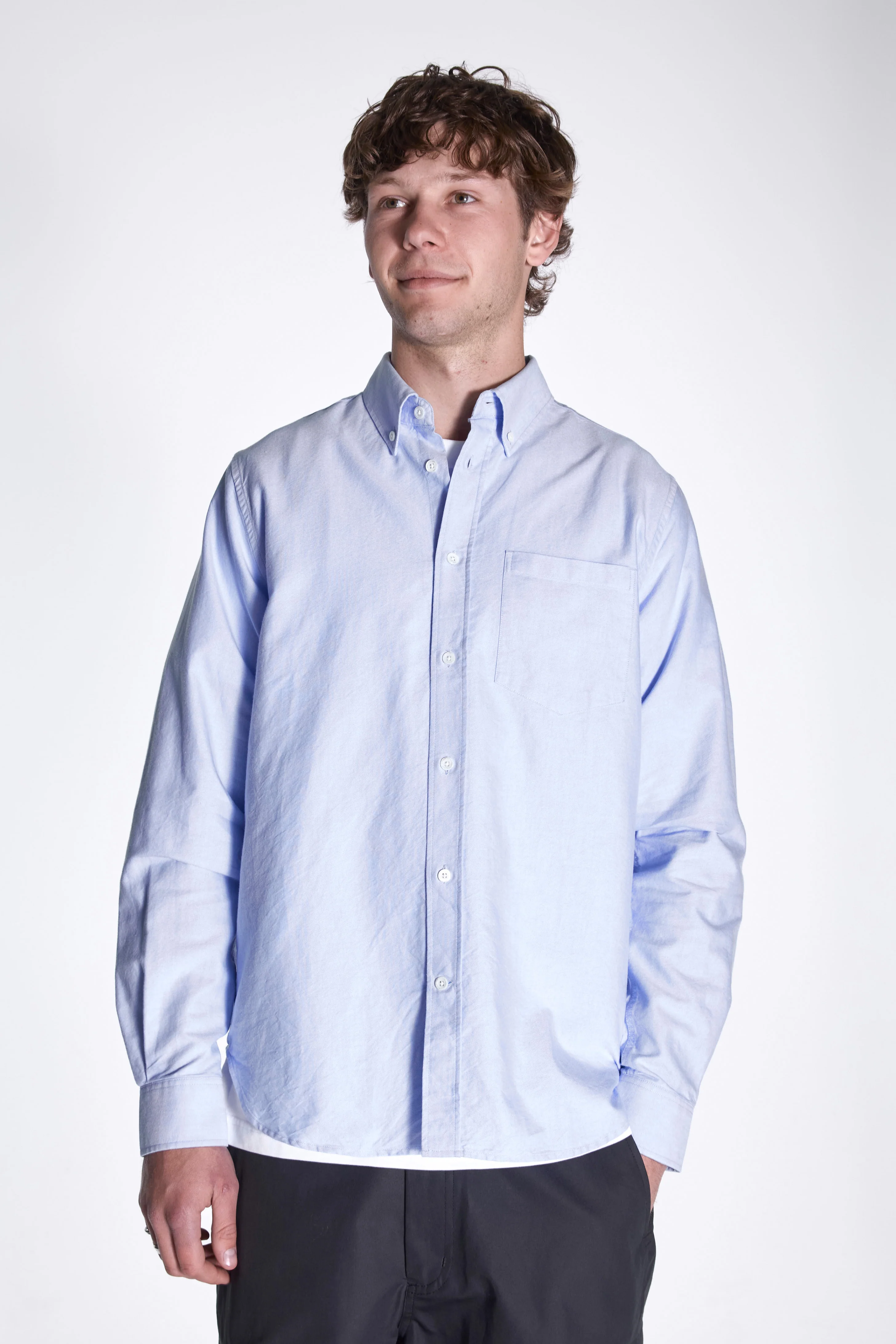 Norse Standard Oxford BD Shirt Pale Blue