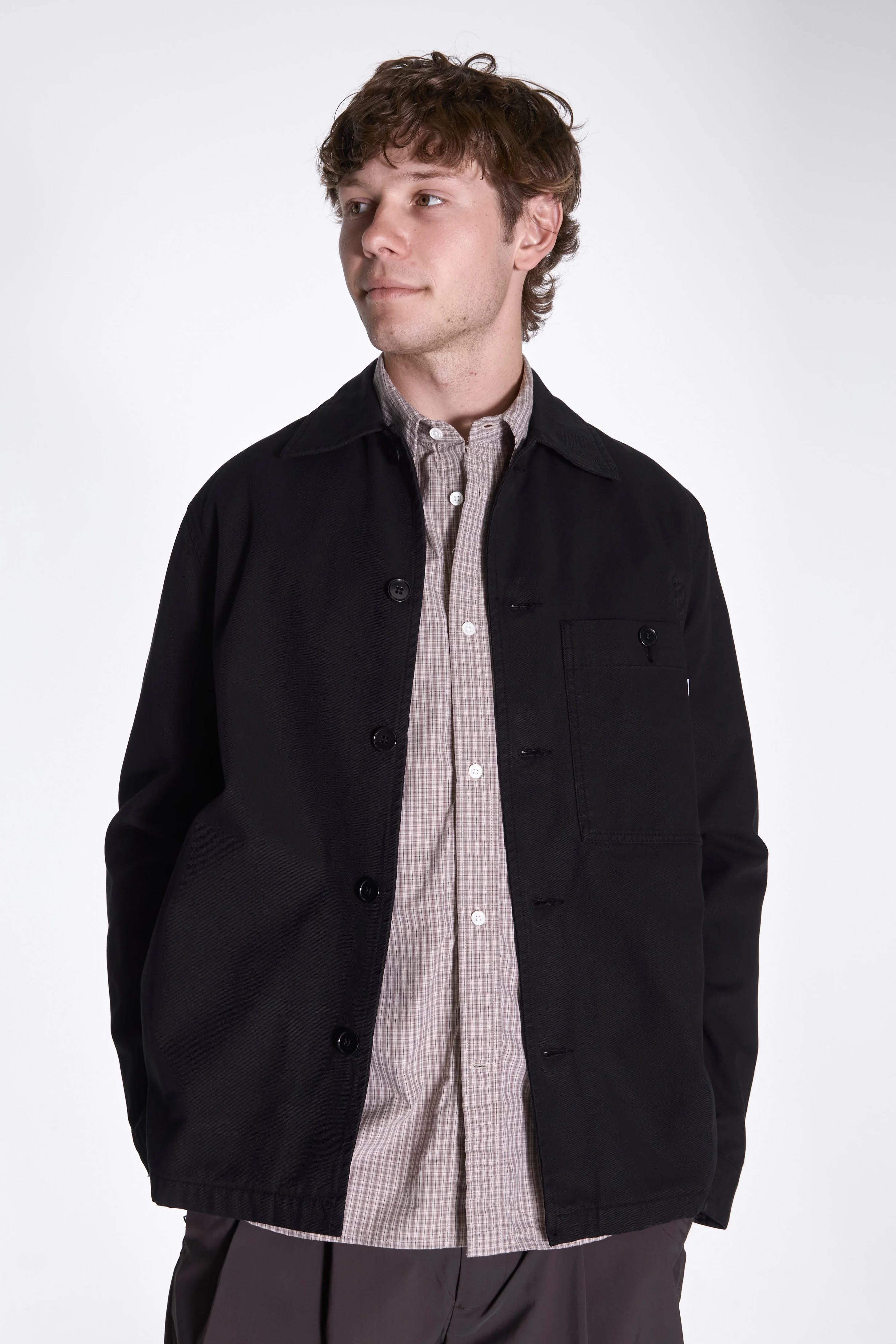 Norse Standard Twill Overshirt Black