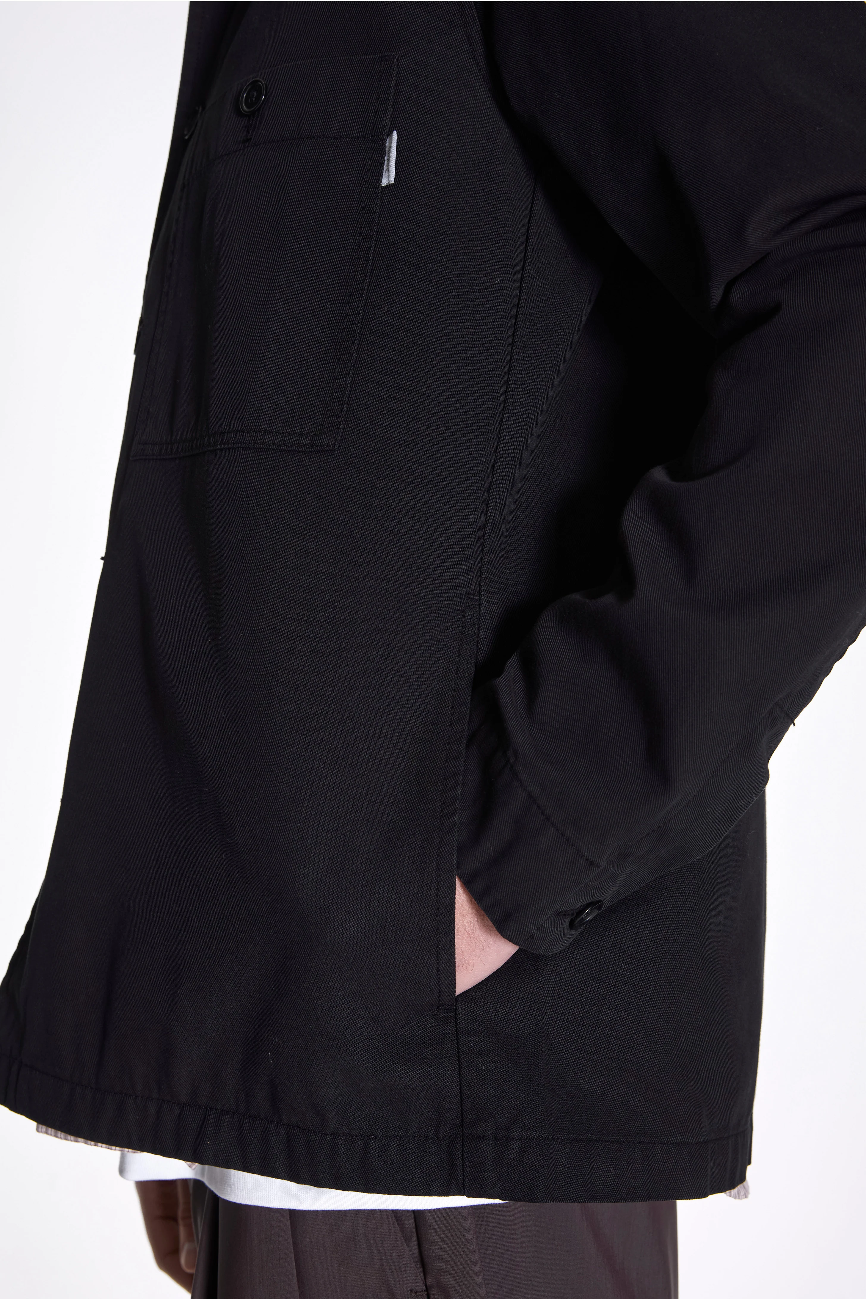 Norse Standard Twill Overshirt Black - Image 4